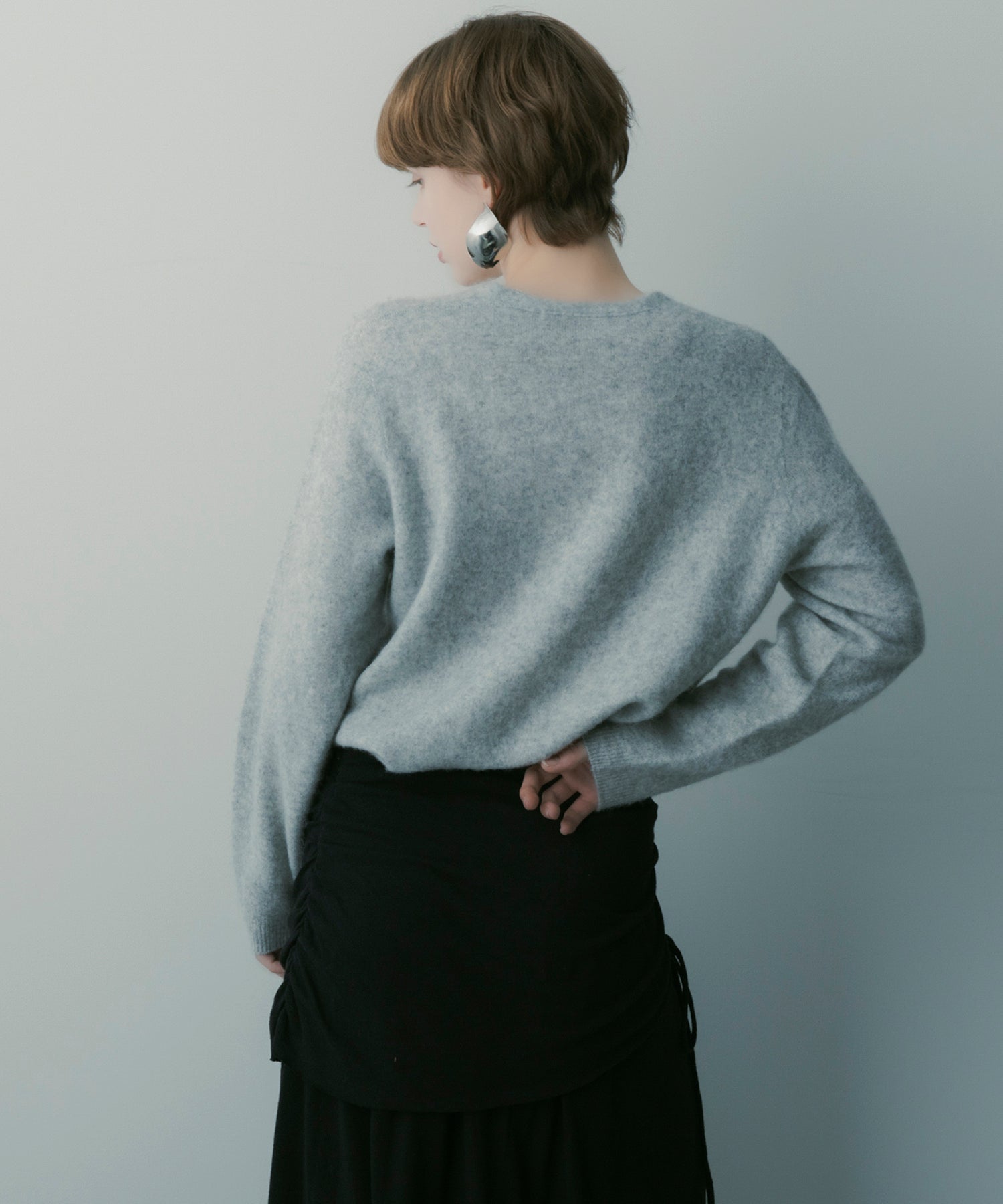 カシミヤブレンド ニットカーディガン