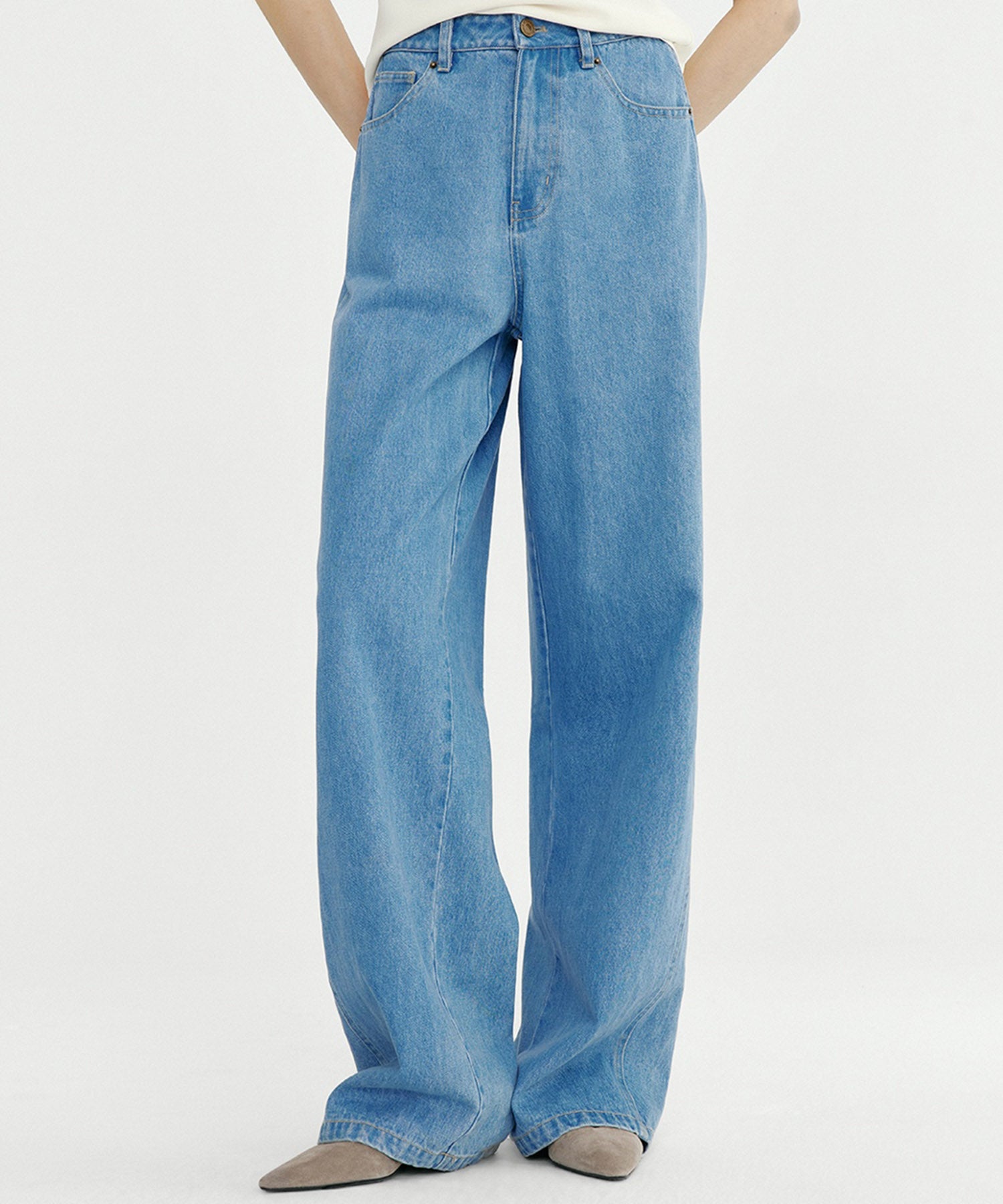 ヴィンテージワイドデニムパンツ