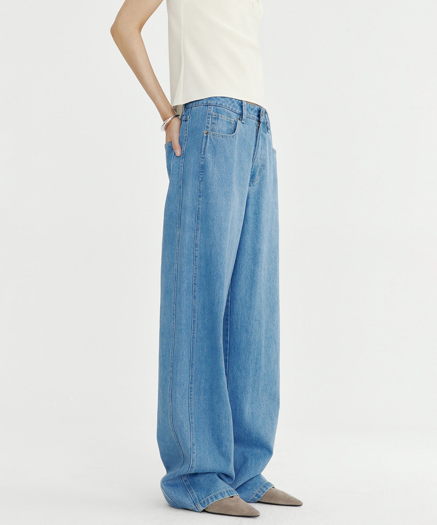 ヴィンテージワイドデニムパンツ