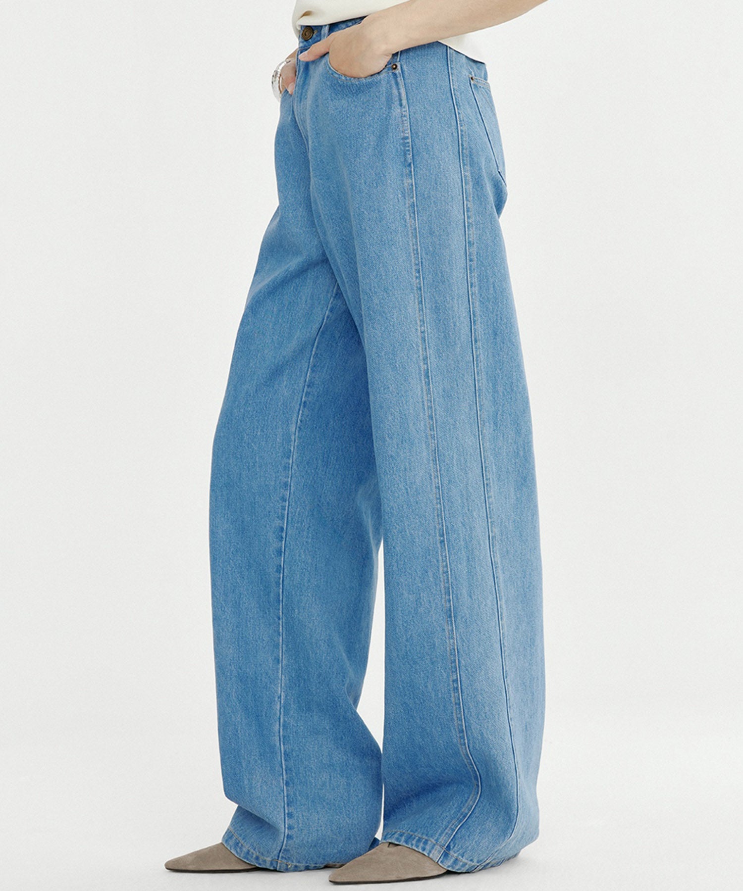 ヴィンテージワイドデニムパンツ