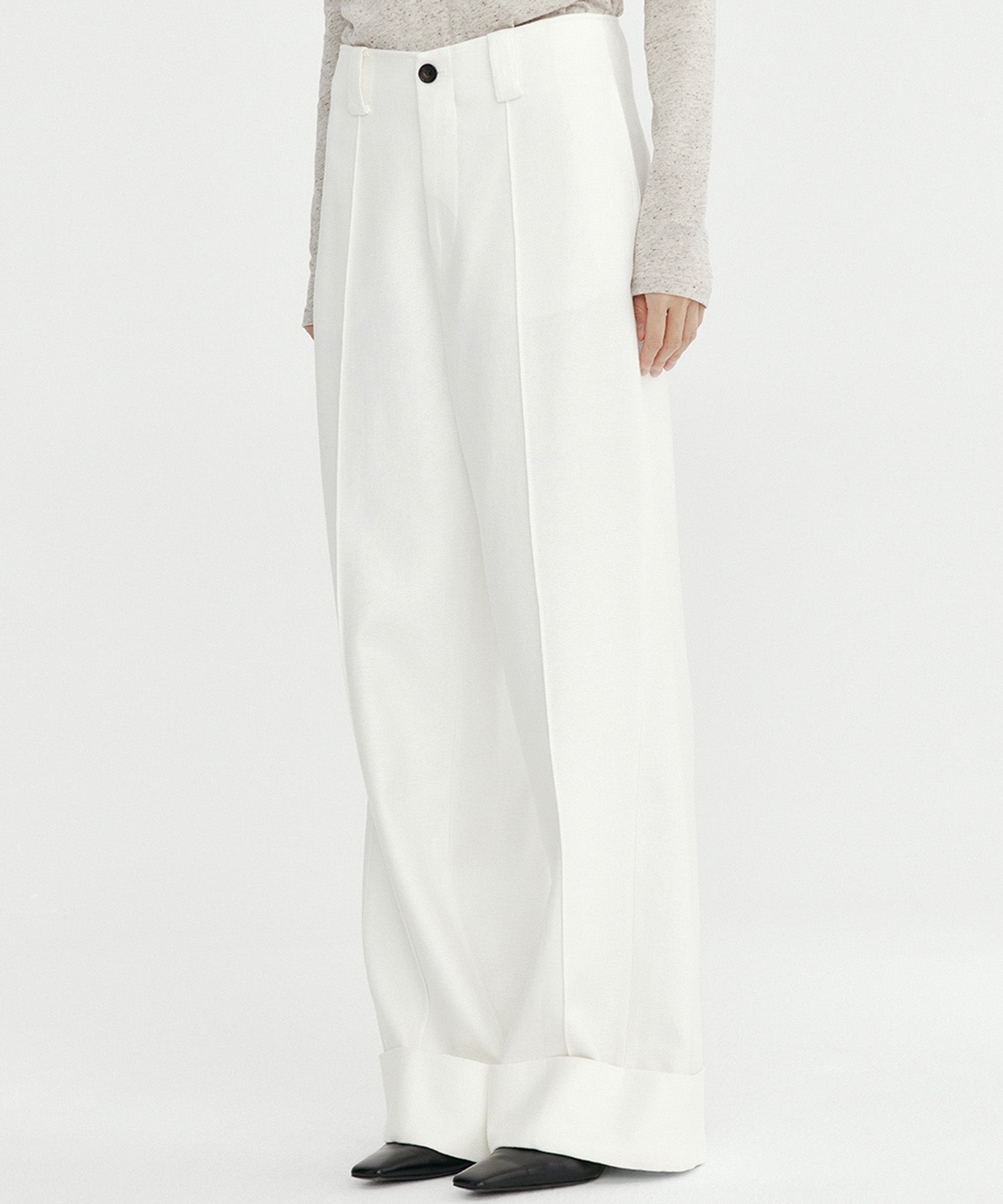 Wヘム バギーパンツ