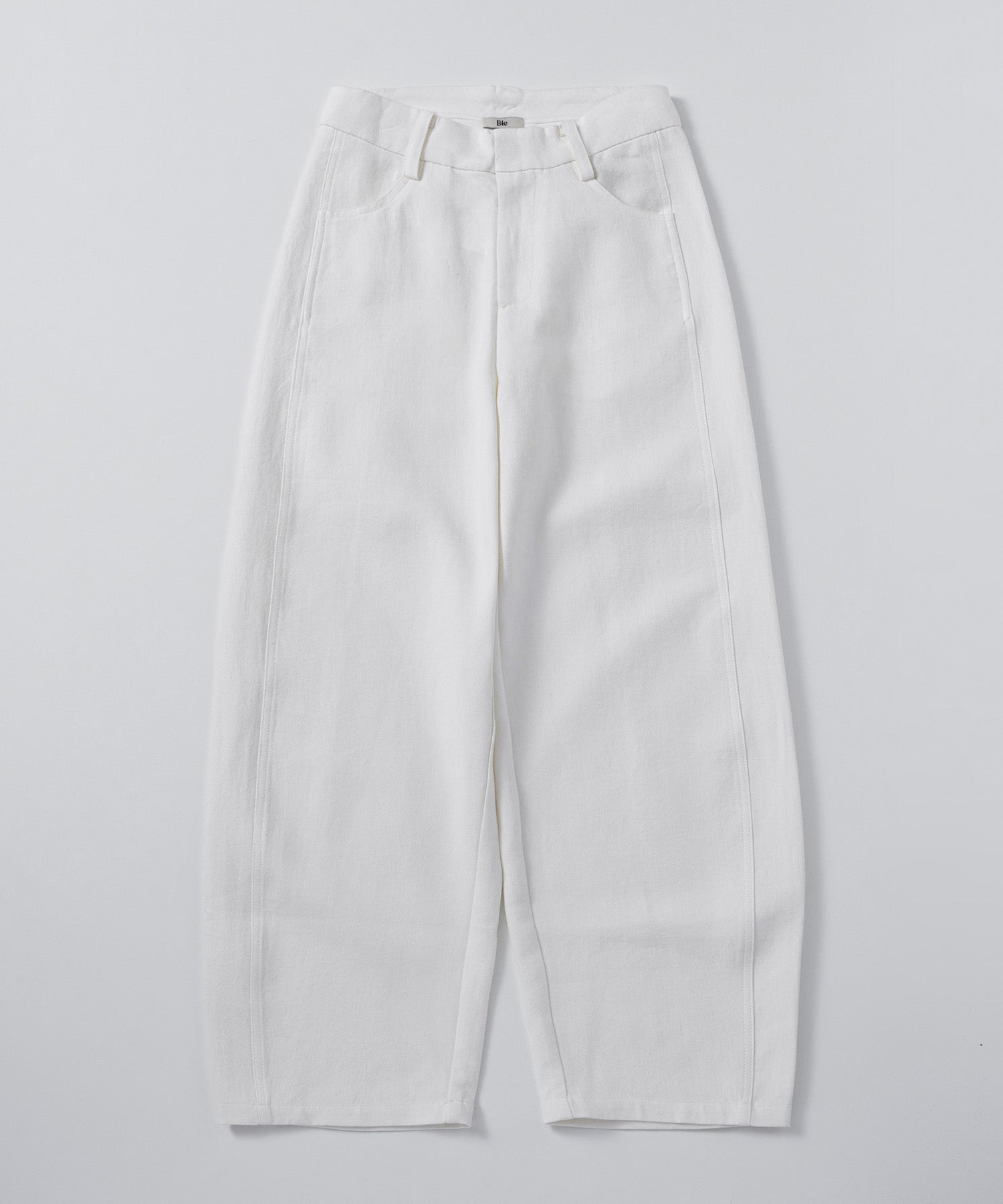 リネンブレンド バレルパンツ