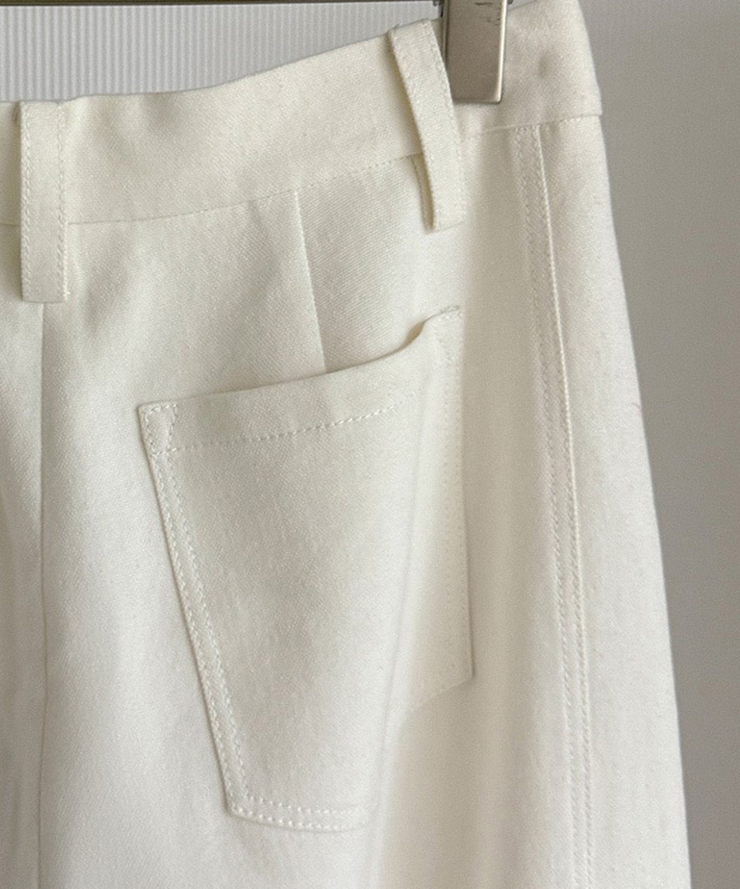 リネンブレンド バレルパンツ