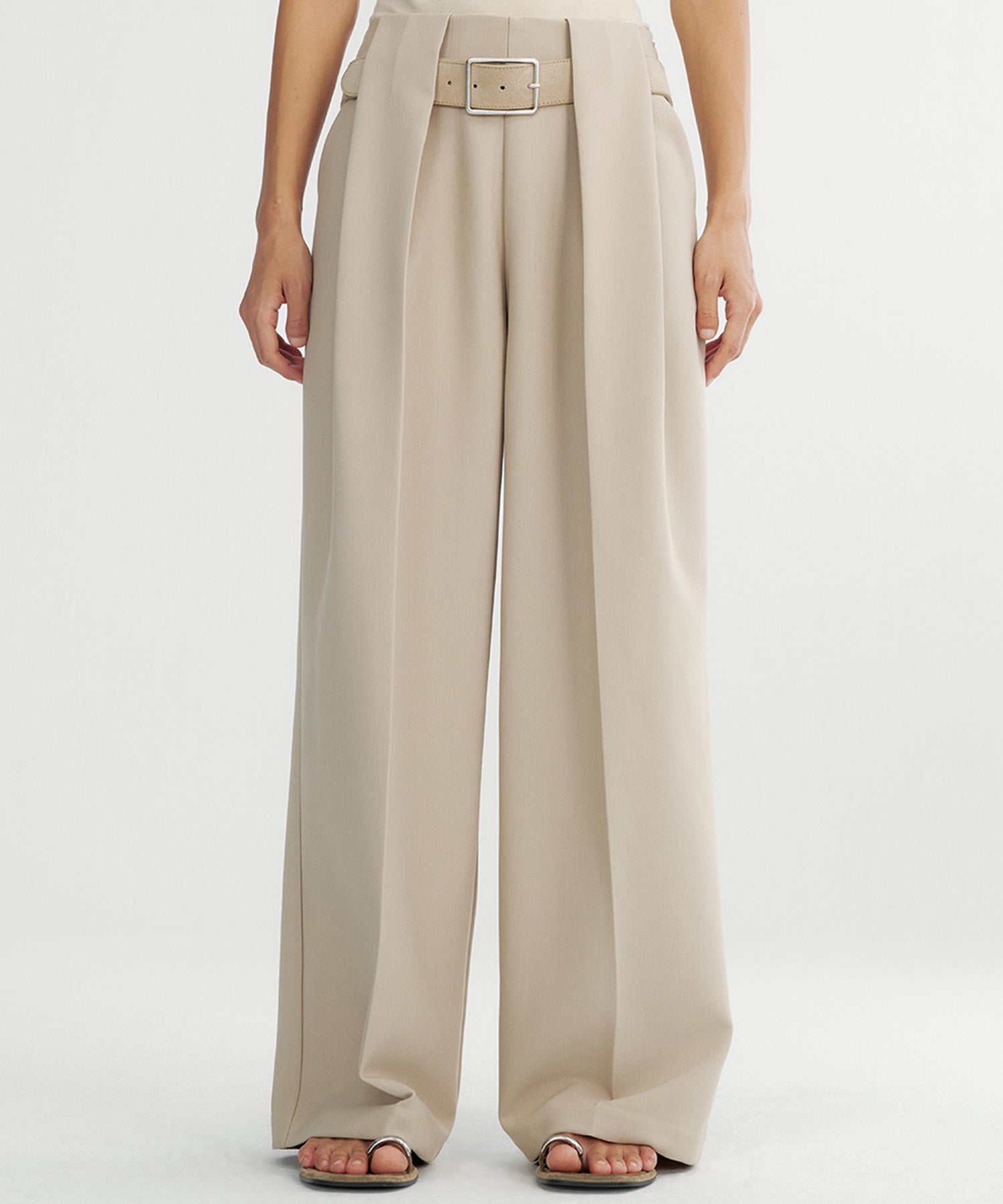 ダブルタック ワイドスラックス