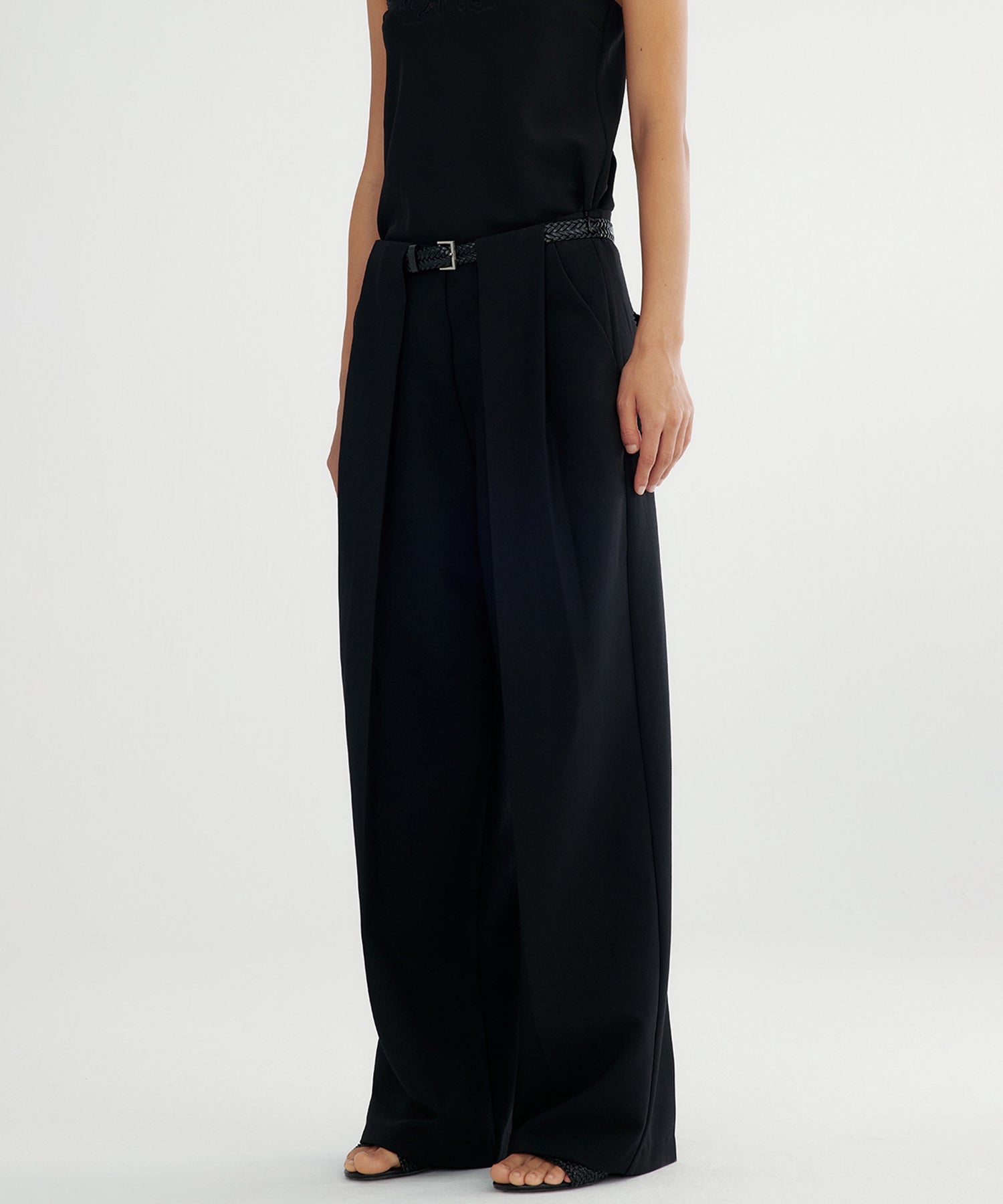 ダブルタック ワイドスラックス