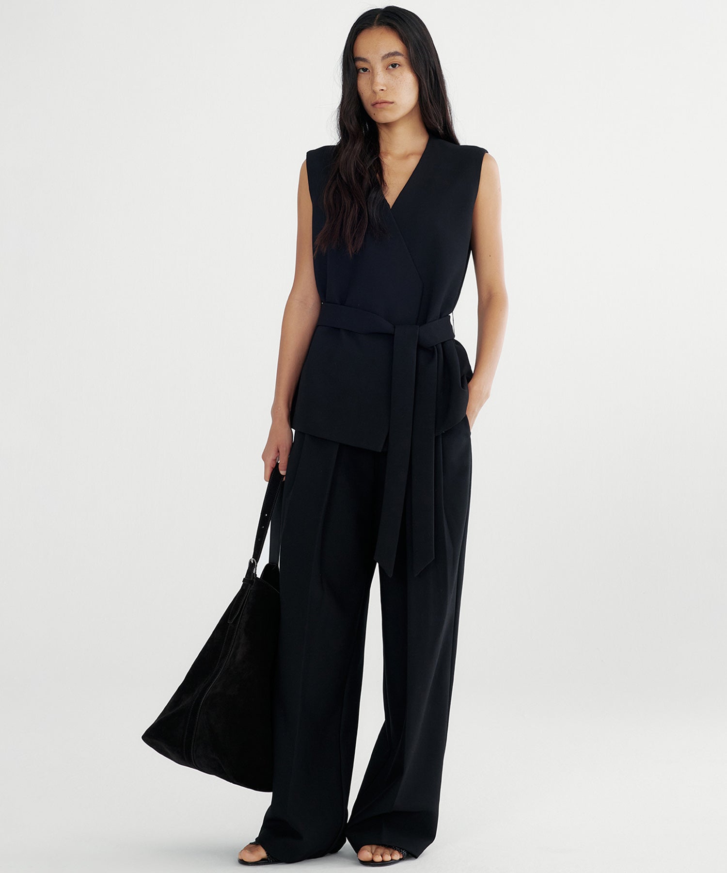 ダブルタック ワイドスラックス