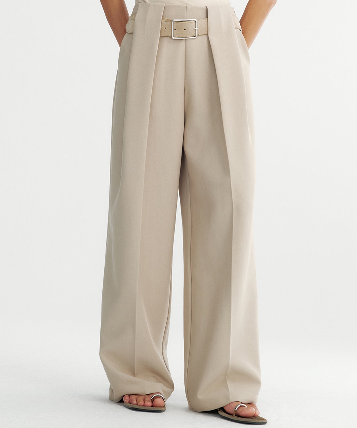 ダブルタック ワイドスラックス