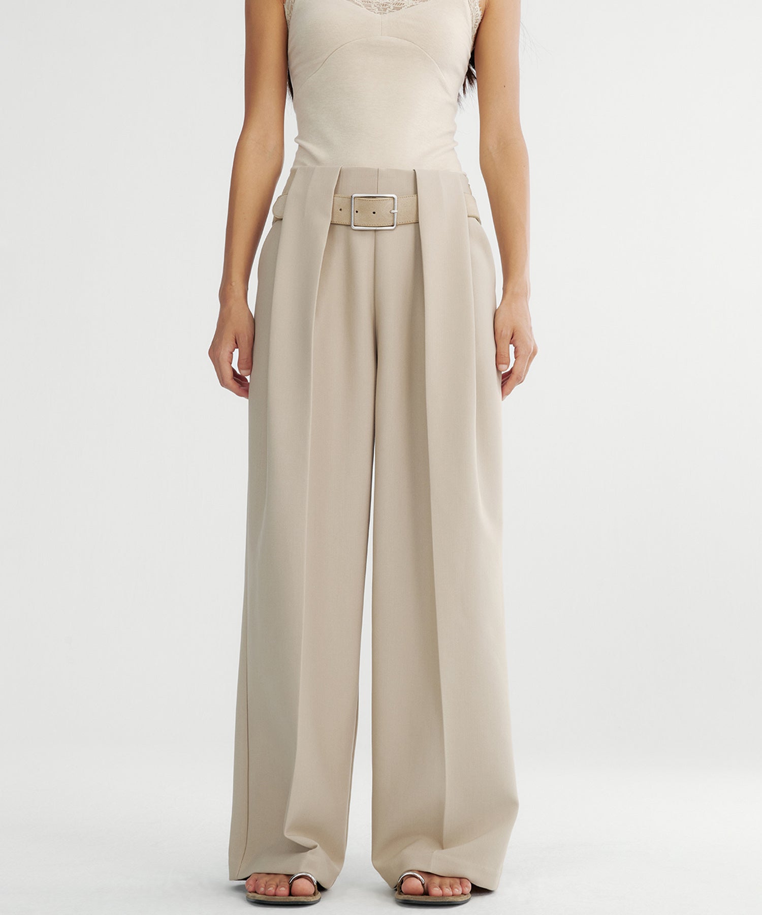 ダブルタック ワイドスラックス