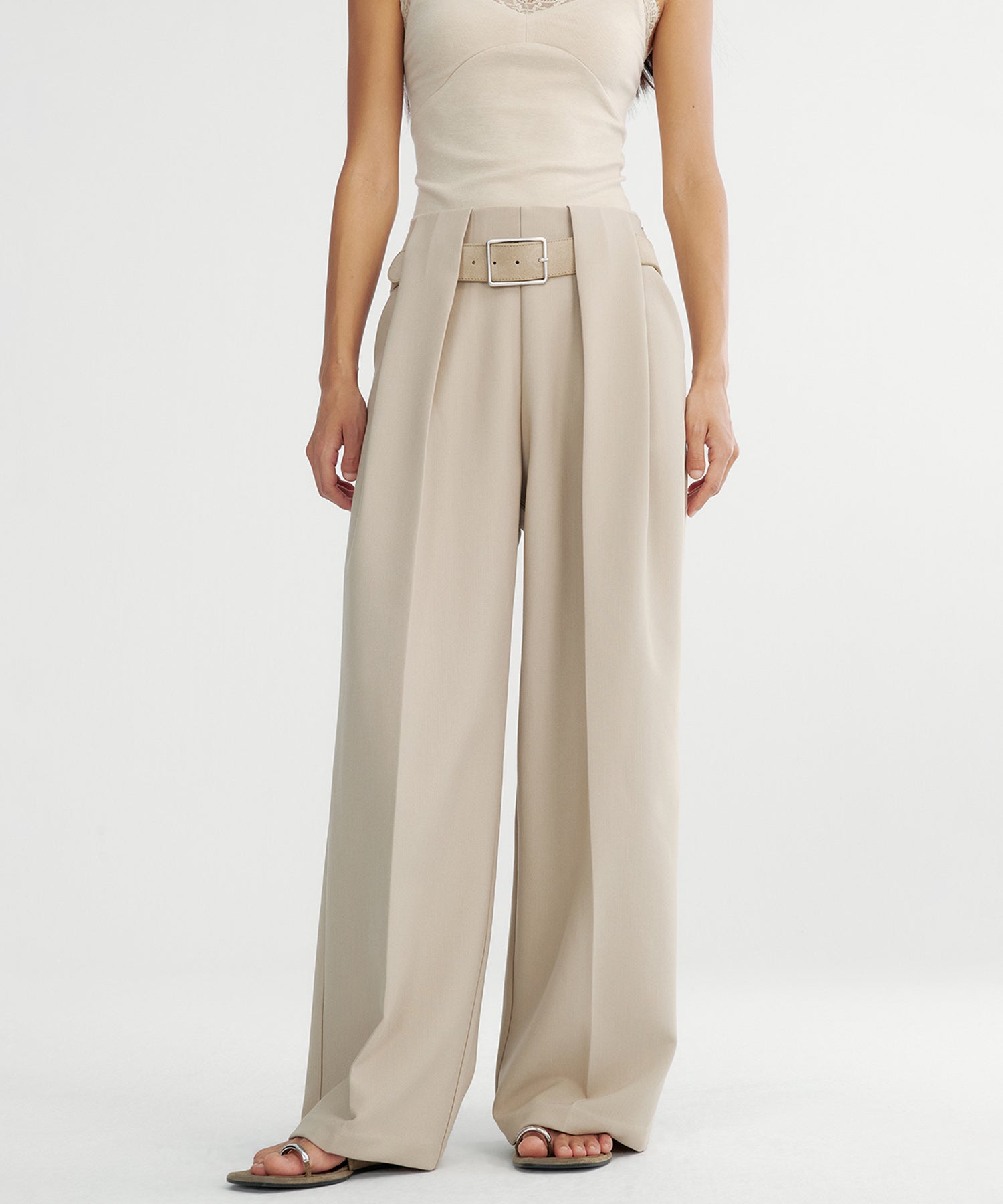 ダブルタック ワイドスラックス