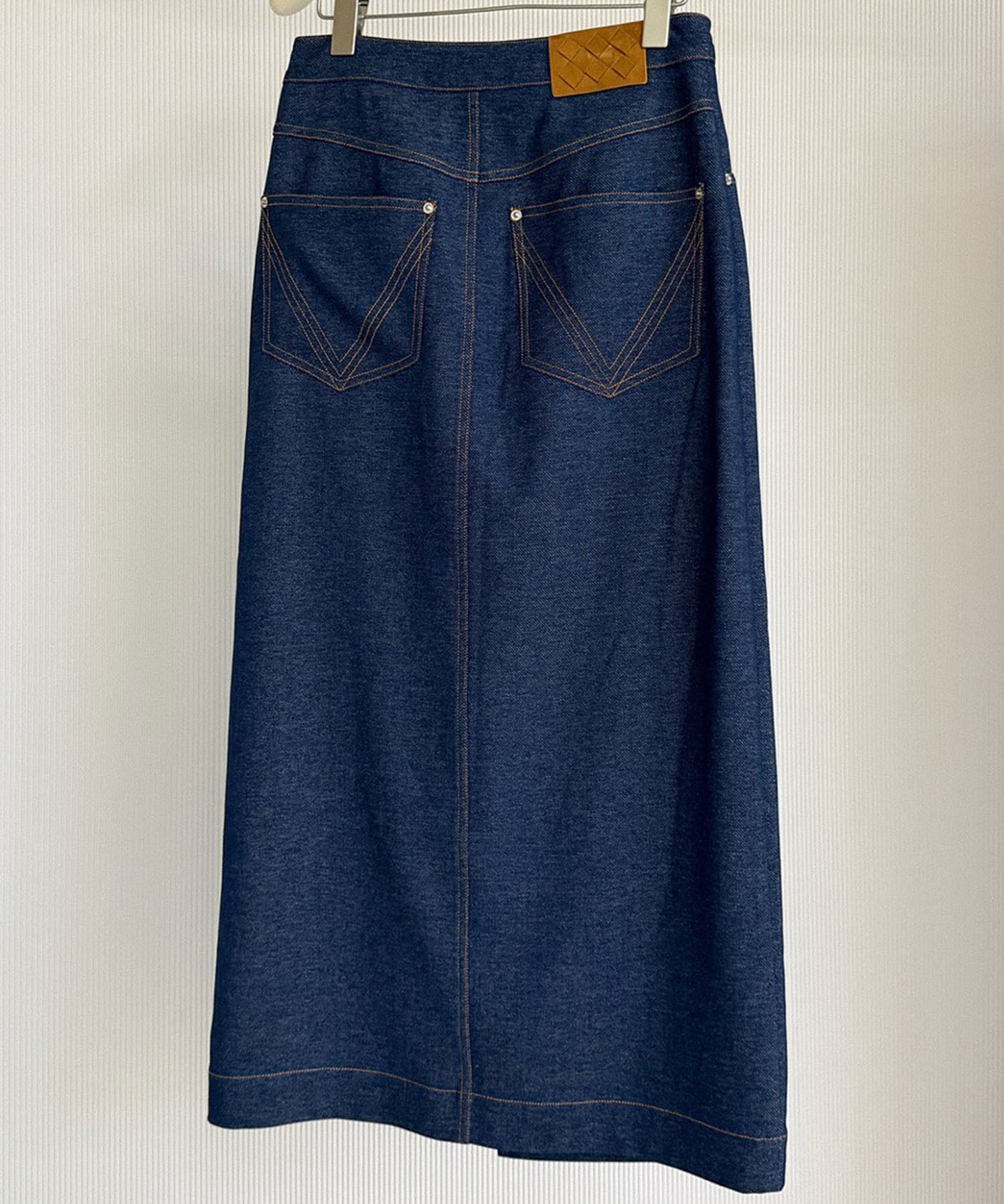 【12月上旬お届け予約商品】デニムライク ラップスカート