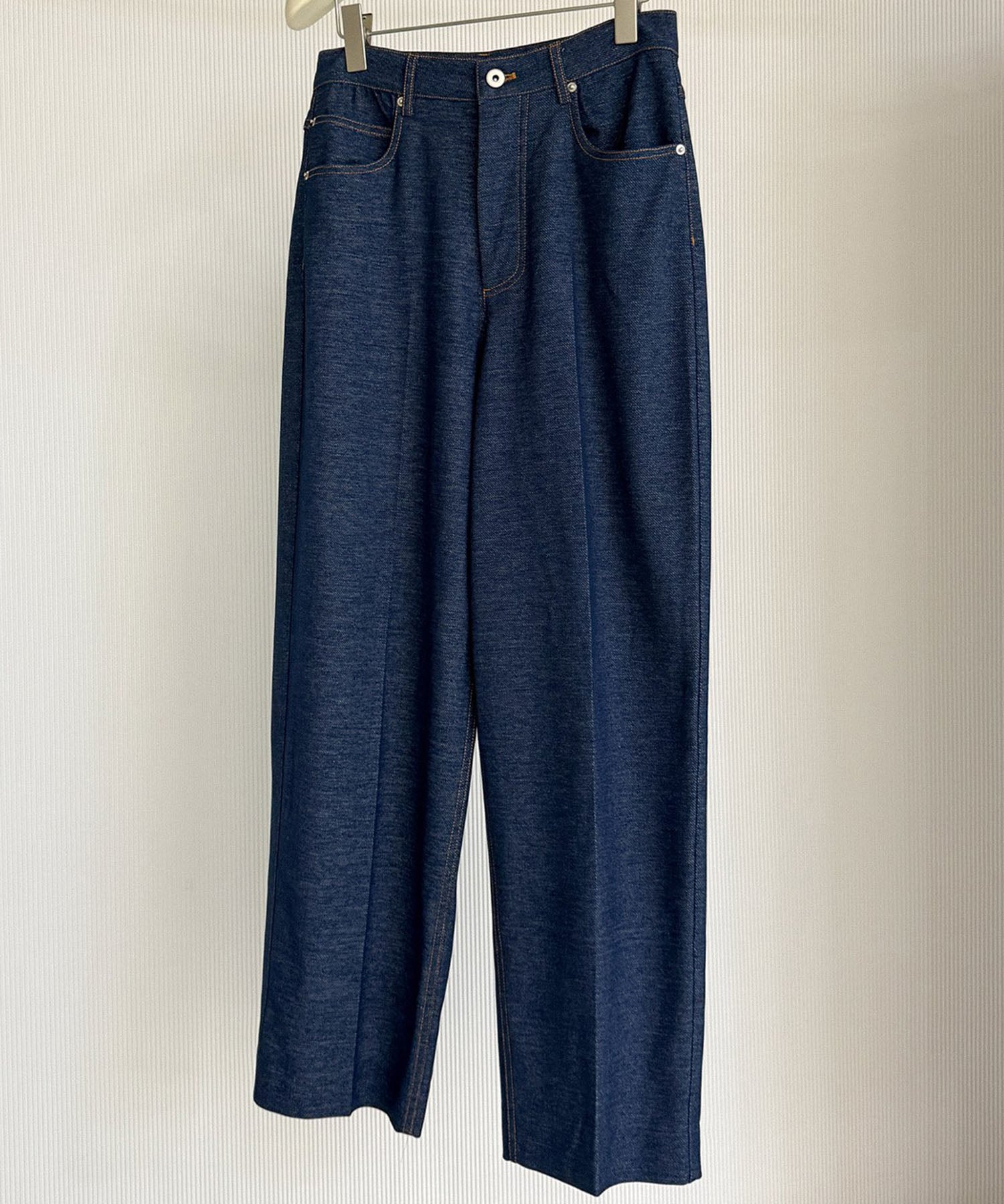 【12月上旬お届け予約商品】デニムライク ワイドパンツ