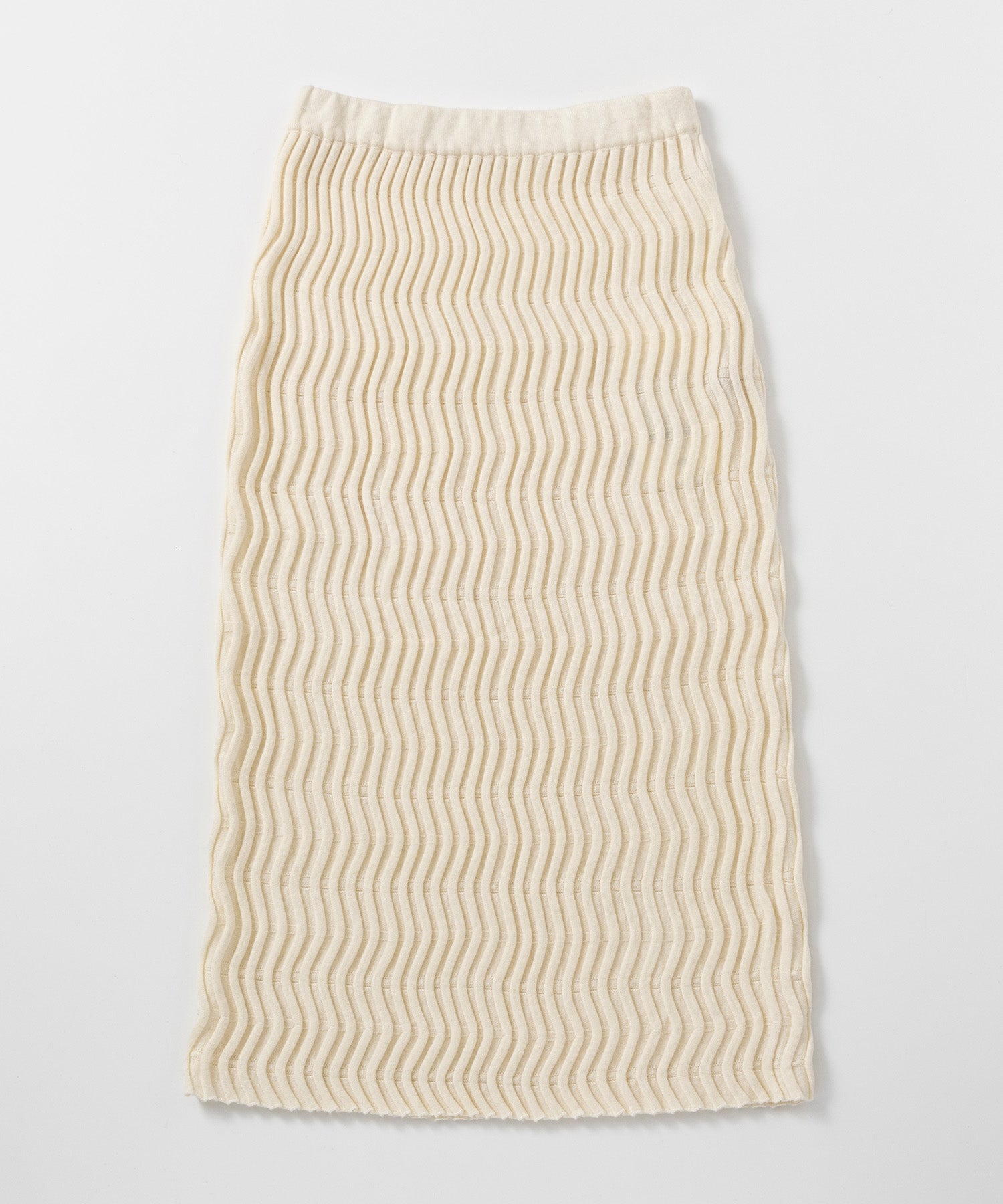 ウェービーニットスカート