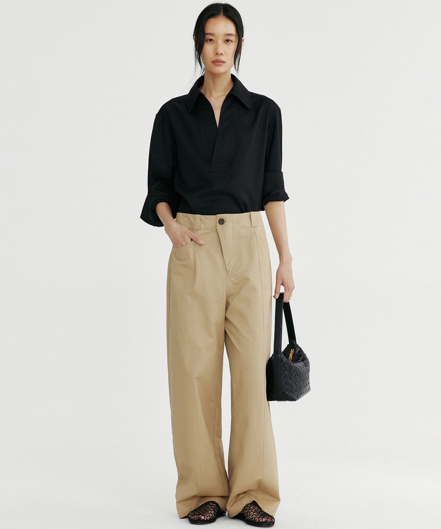 デザイン ワイドパンツ