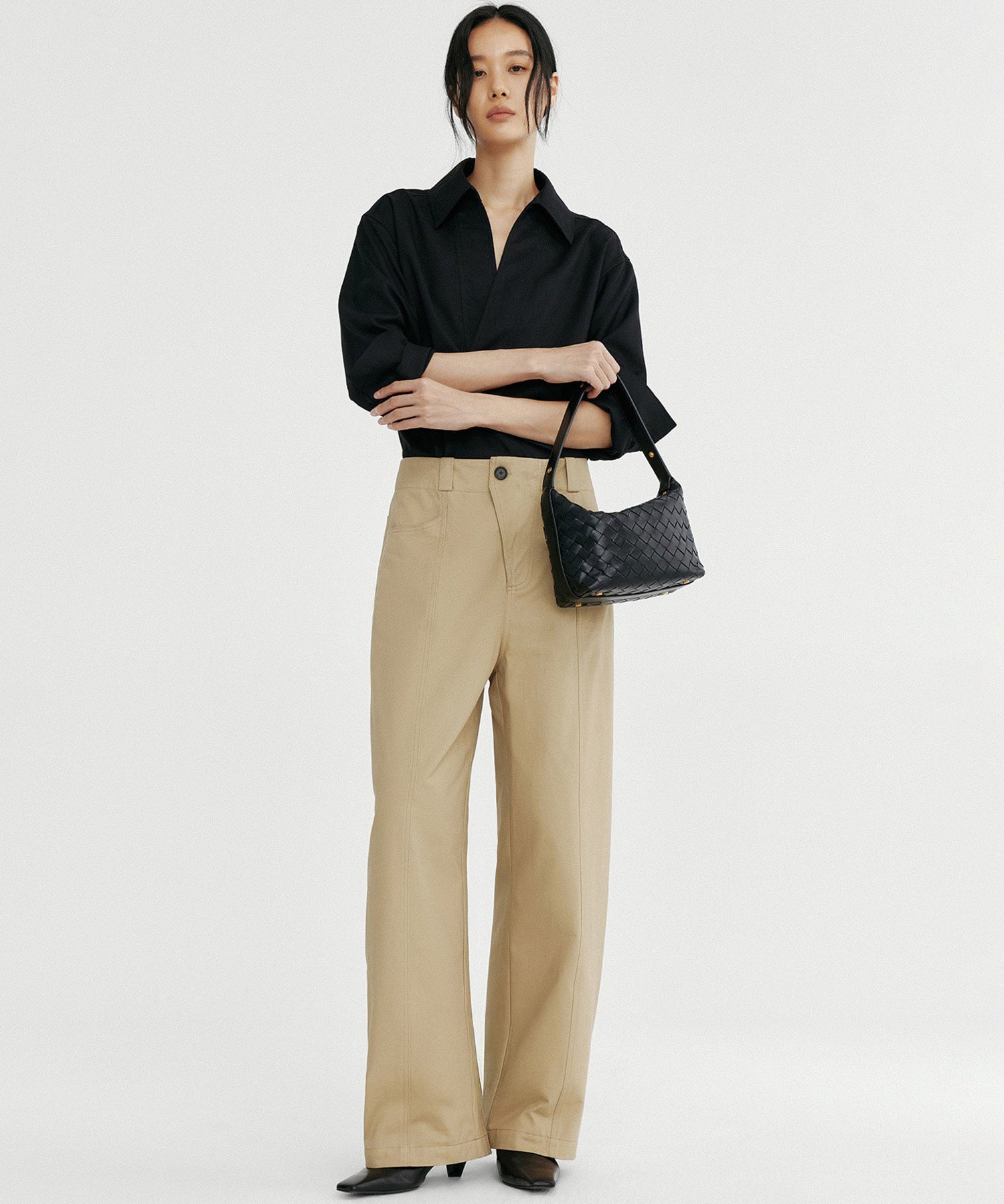 デザイン ワイドパンツ