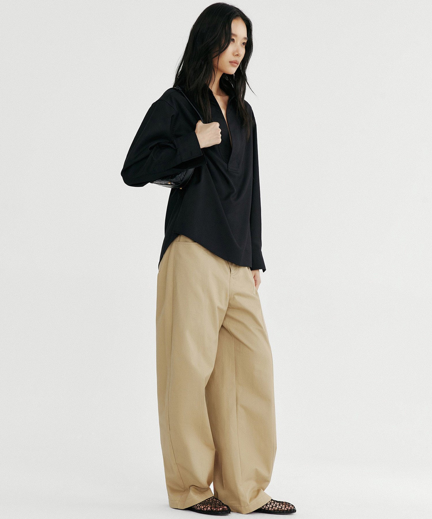 デザイン ワイドパンツ