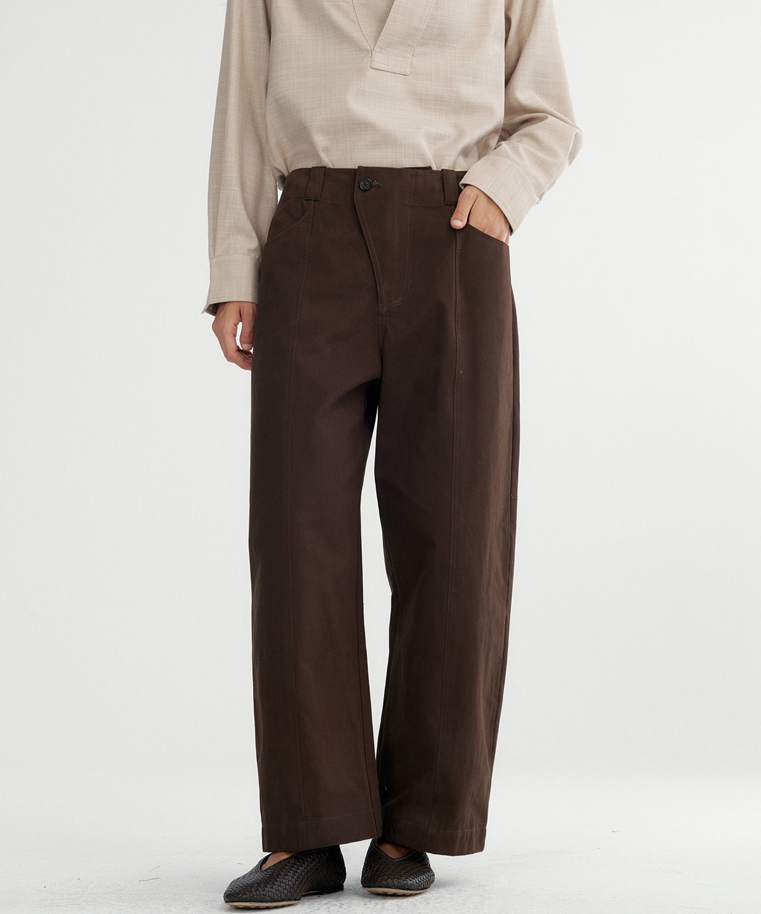 デザイン ワイドパンツ