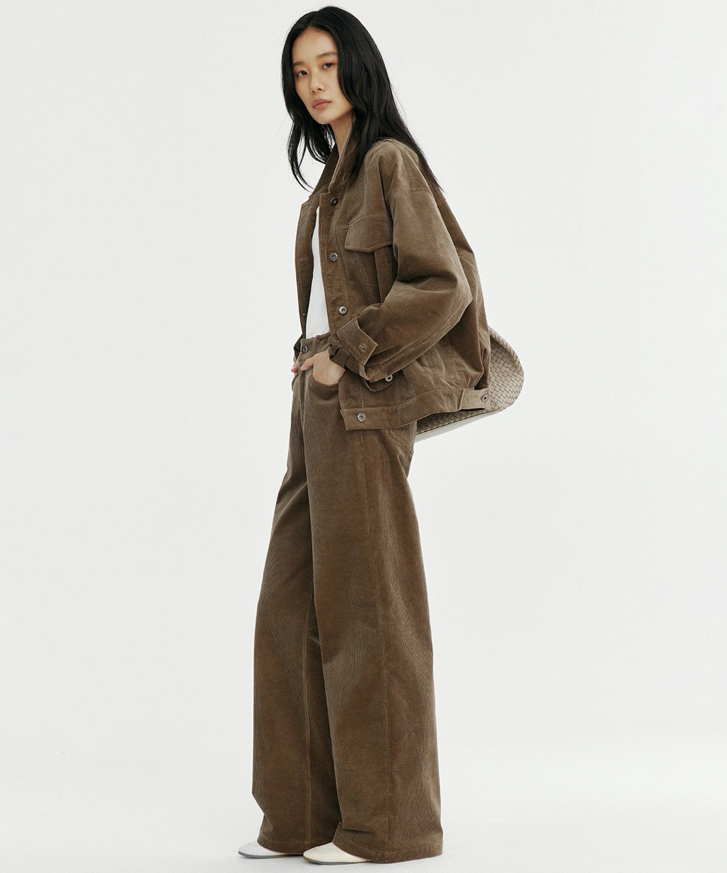 【12月上旬お届け予約商品】ストレッチコーデュロイパンツ