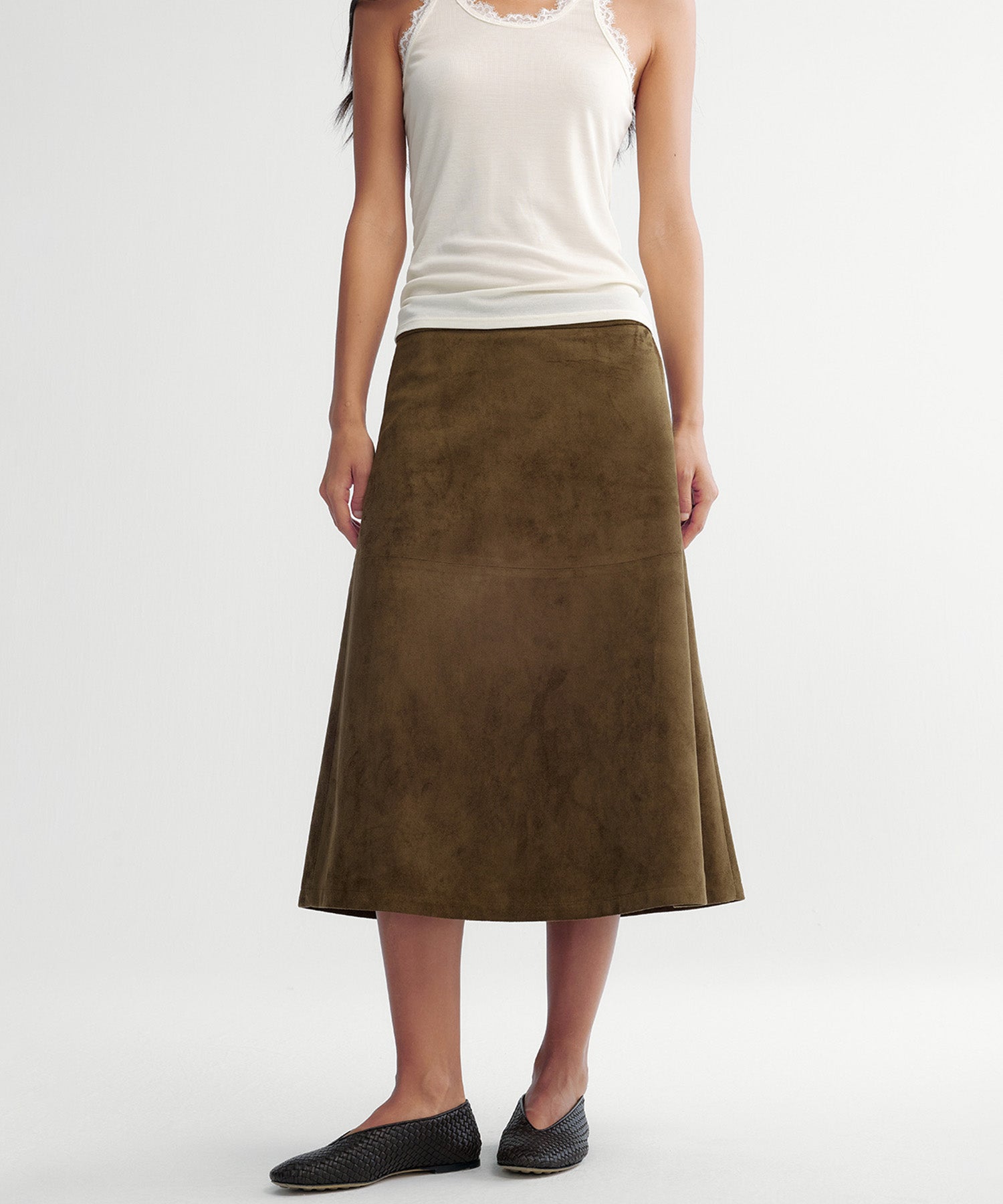 フレア ミディスカート