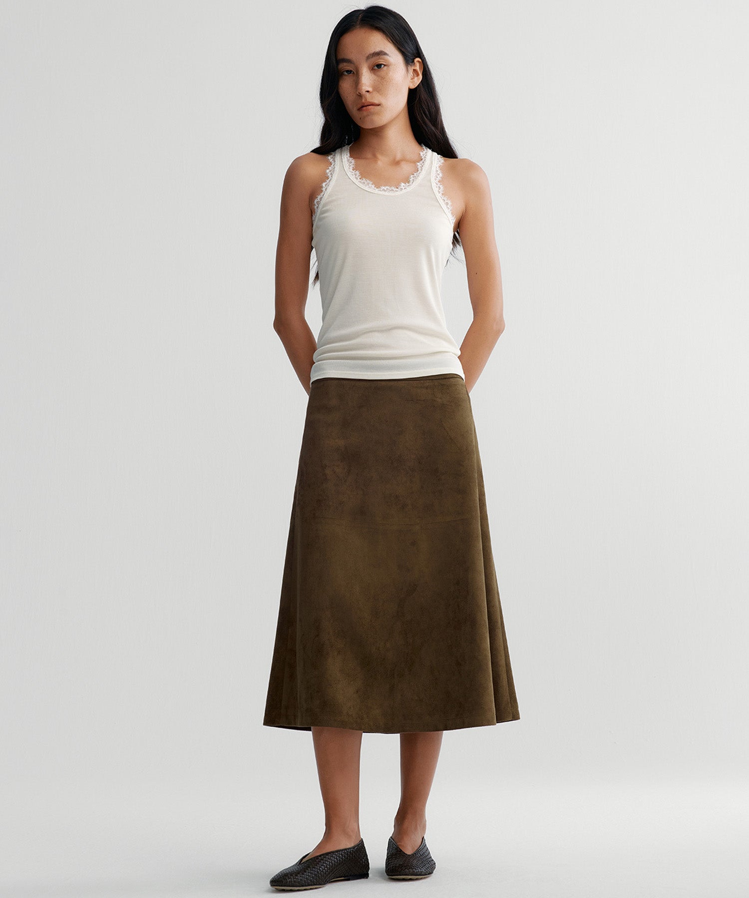 フレア ミディスカート