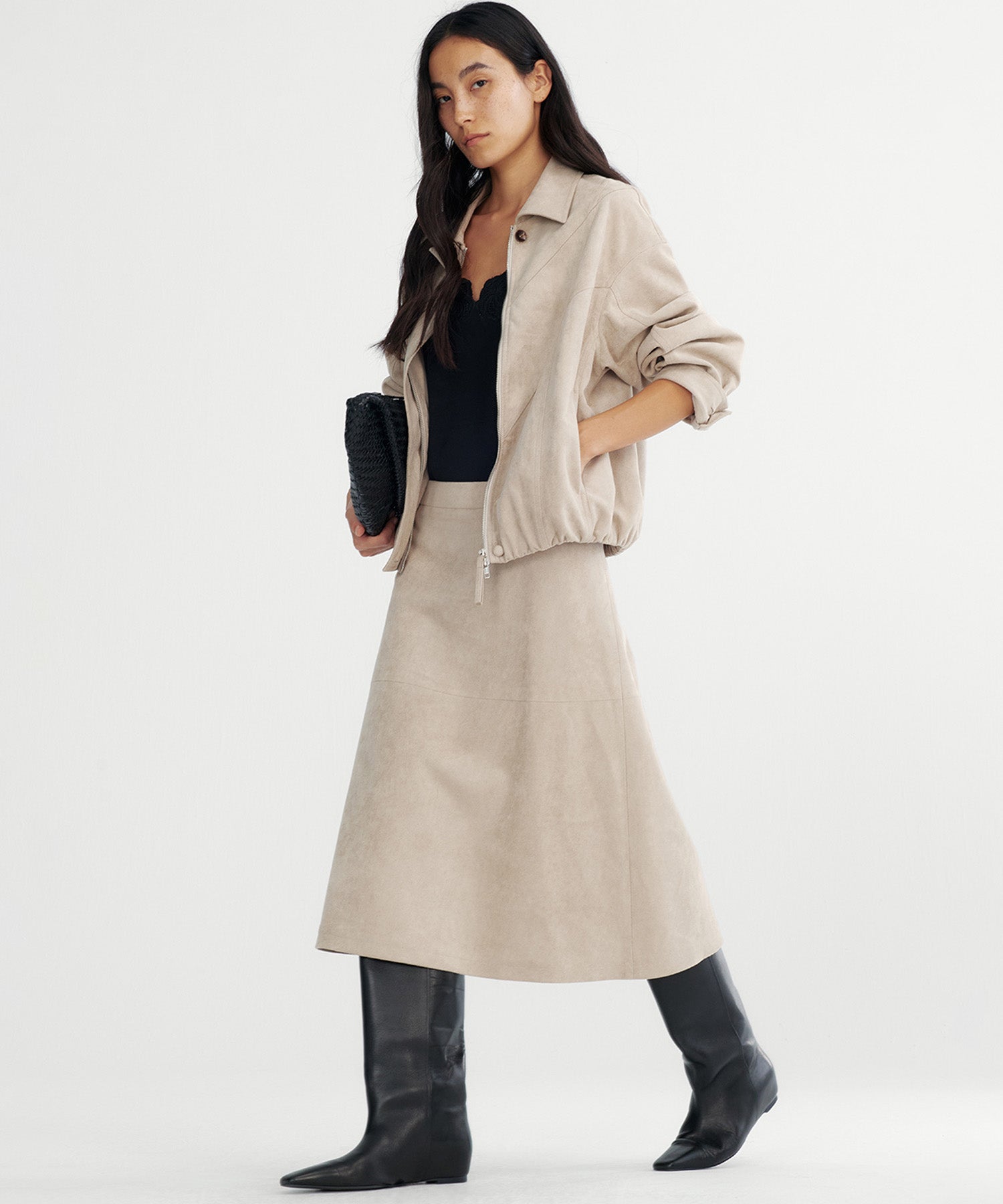 フレア ミディスカート