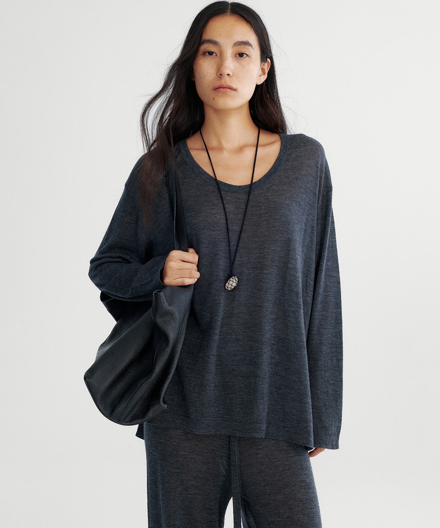 シアーニットパンツ