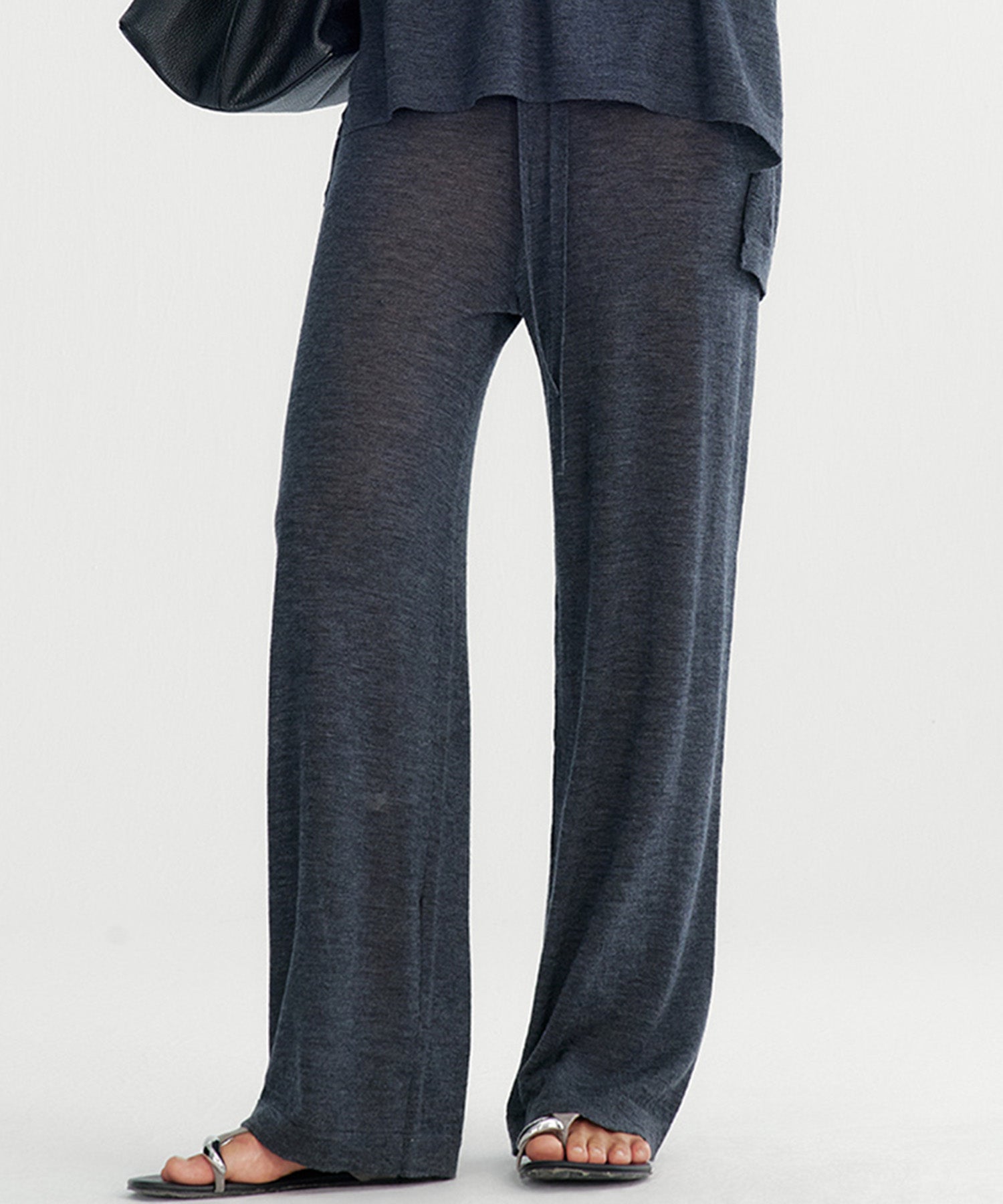 シアーニットパンツ