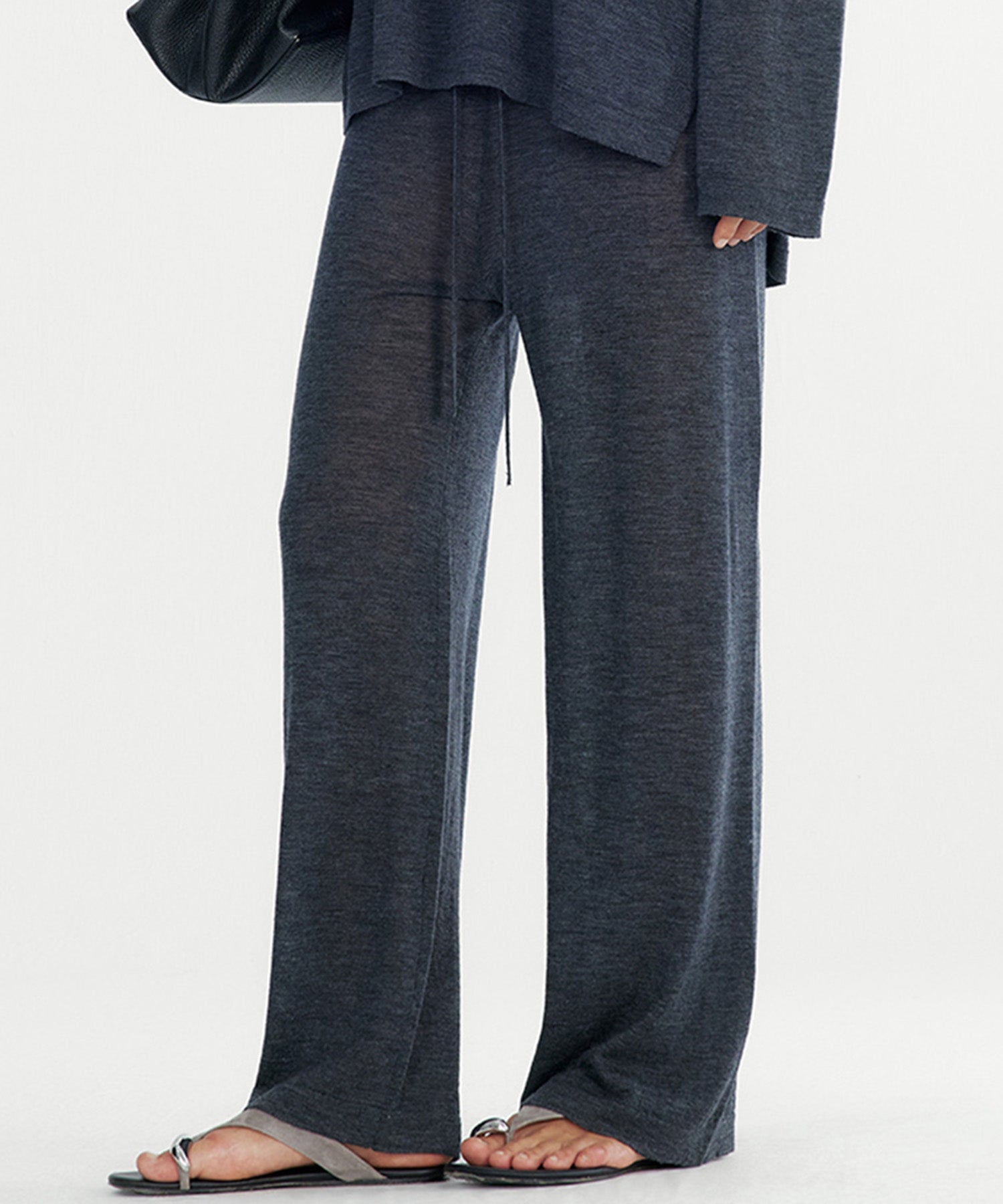 シアーニットパンツ