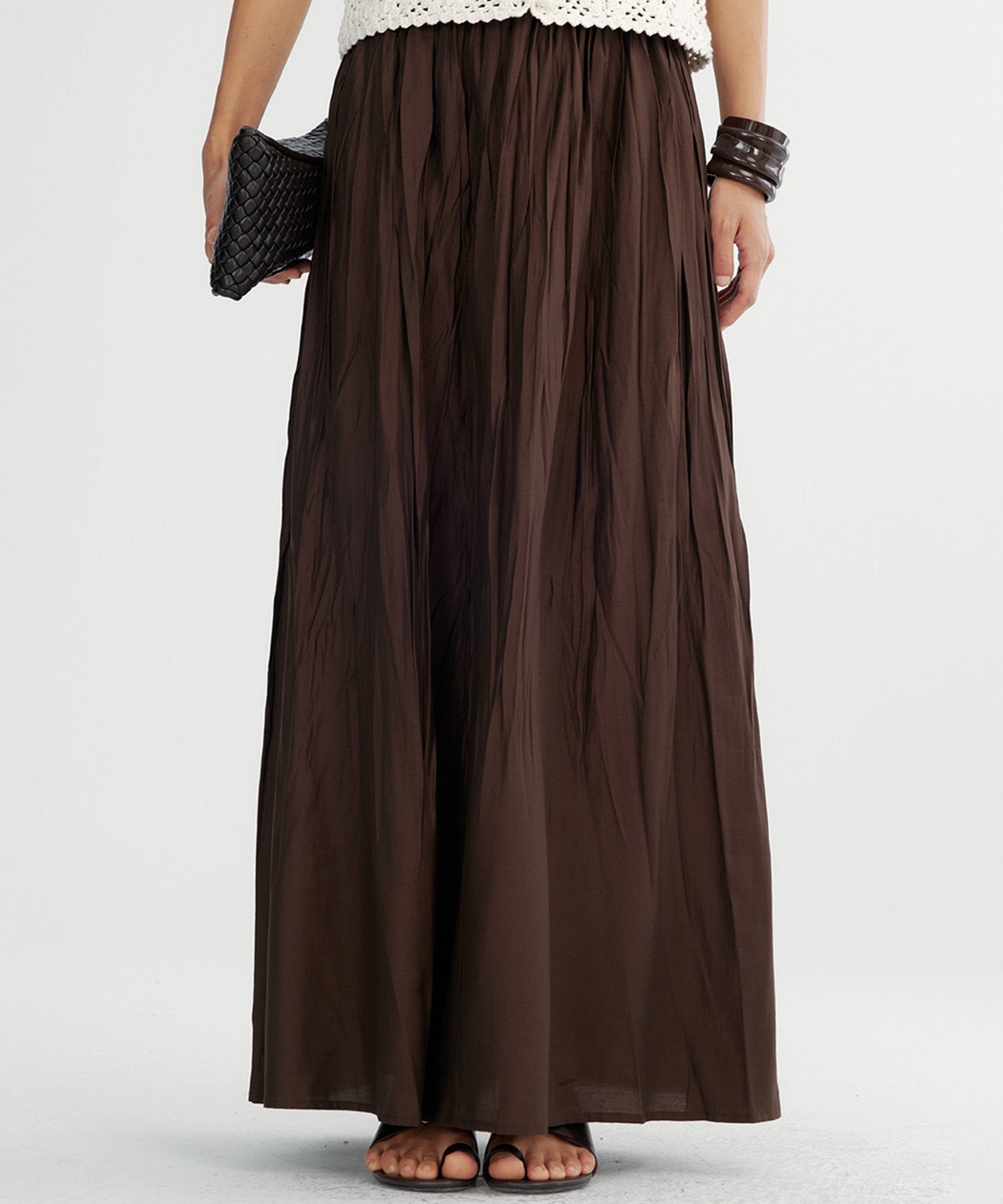 オールギャザー マキシスカート