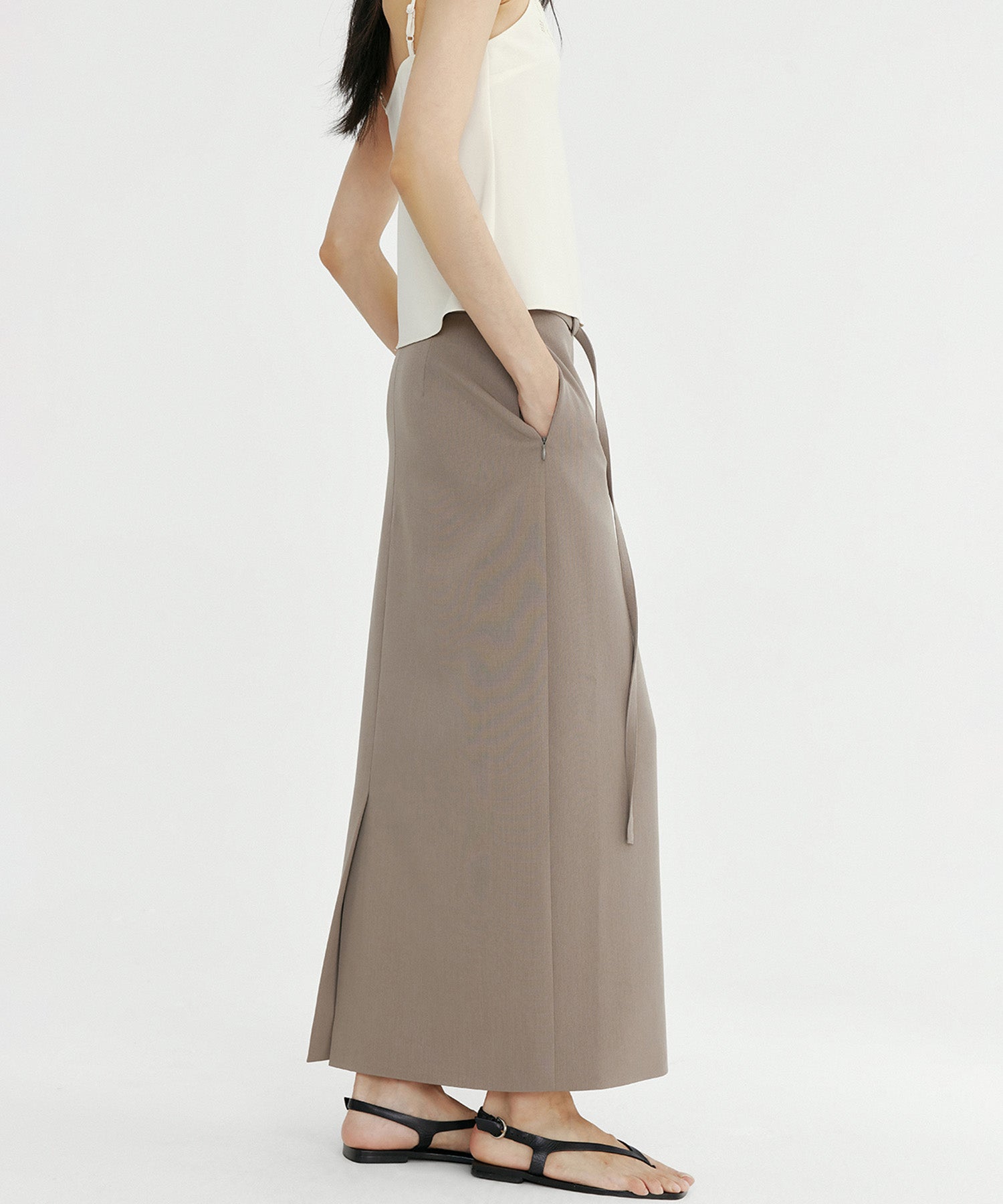 ウエストリボン タイトスカート