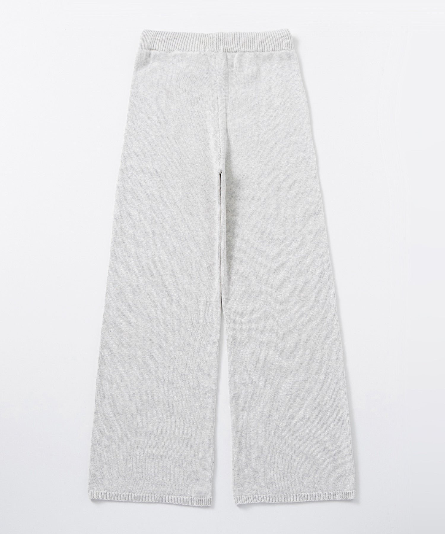 カシミヤブレンド ワイドニットパンツ