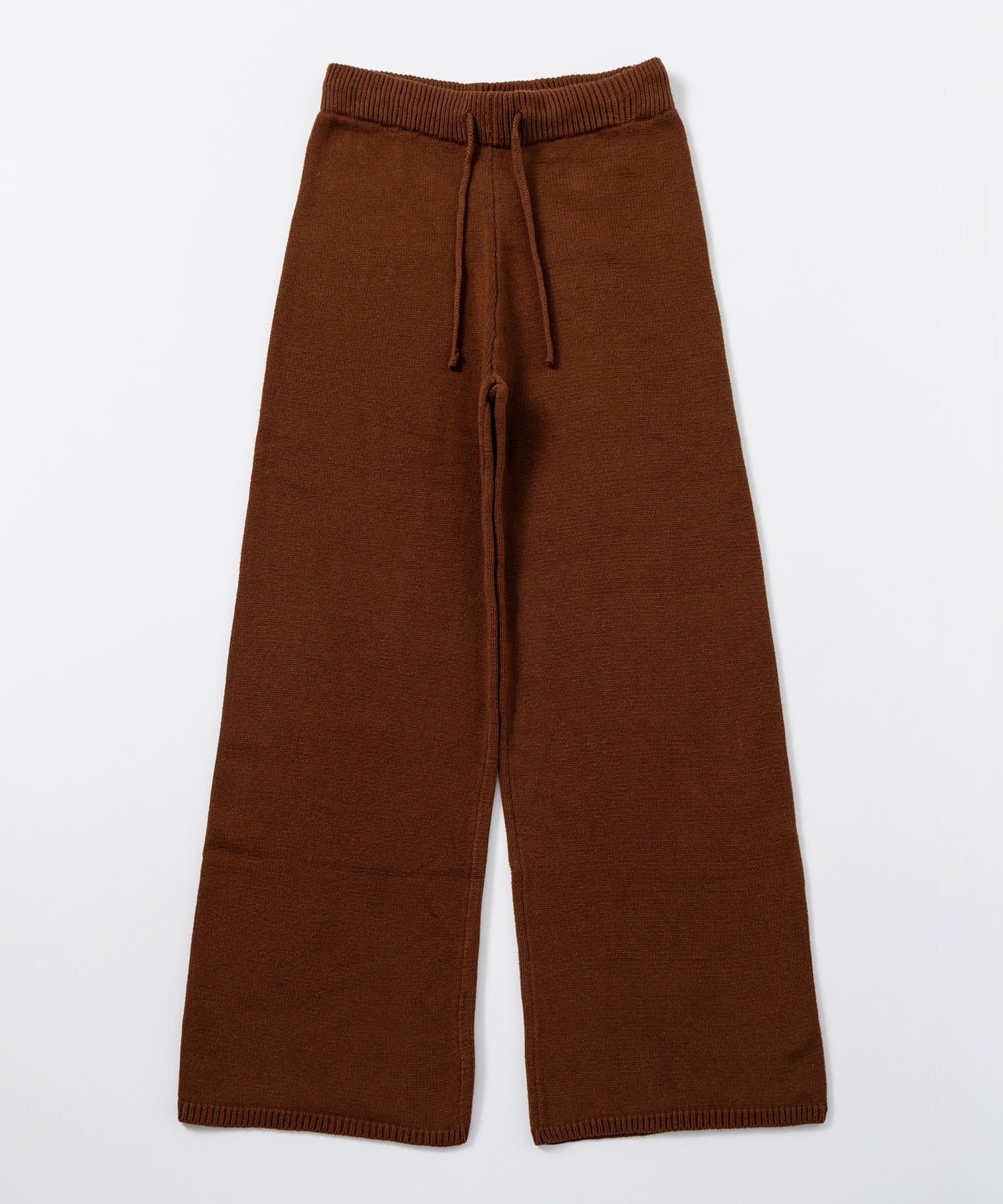 【12月上旬お届け予約商品】カシミヤブレンド ワイドニットパンツ