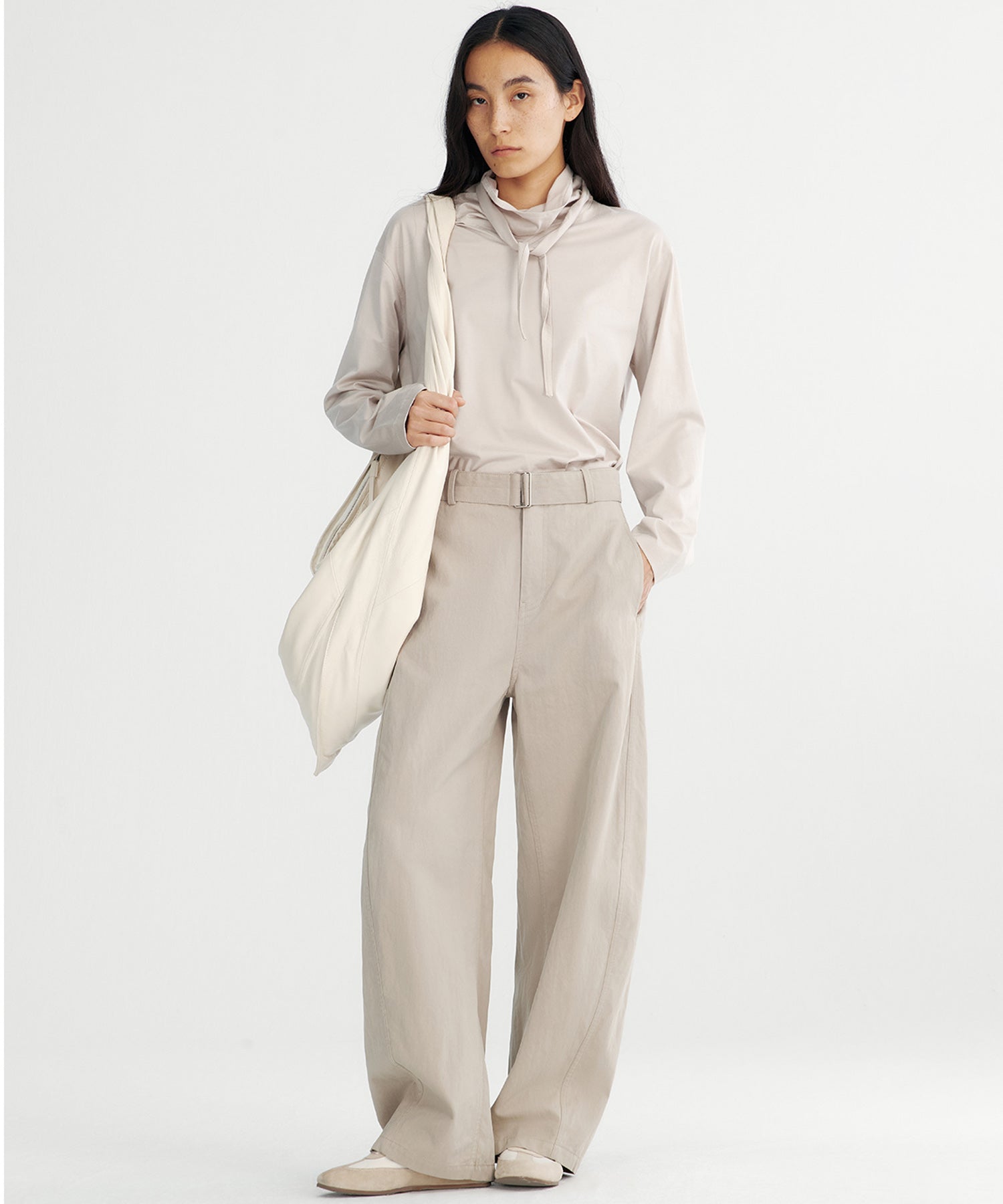 ハイウエストワイドパンツ