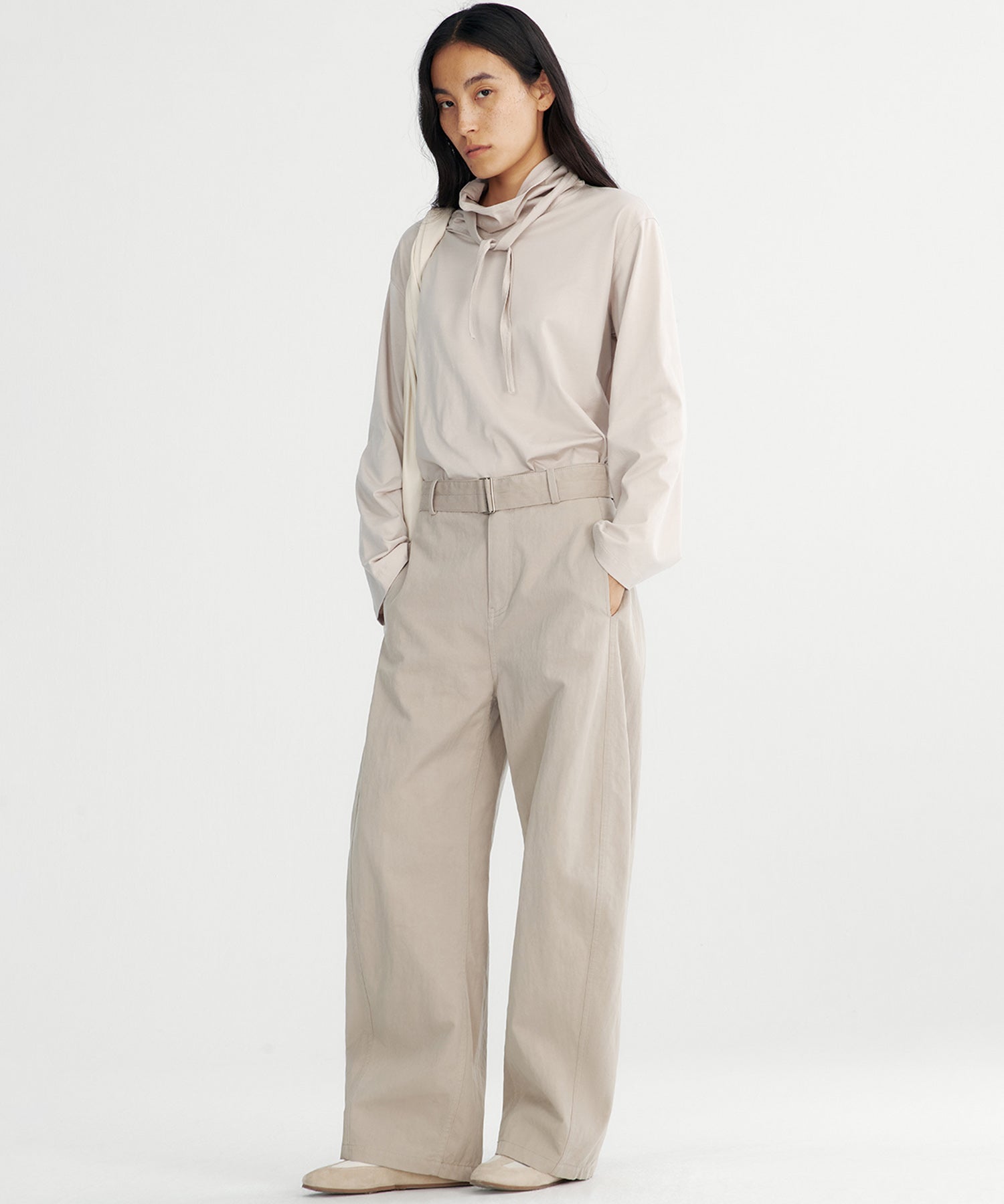 ハイウエストワイドパンツ