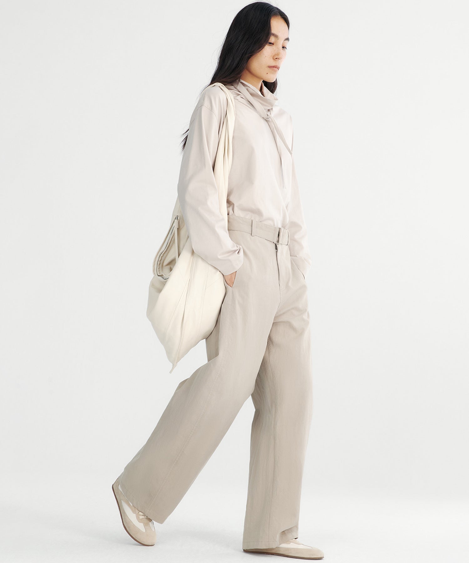 ハイウエストワイドパンツ