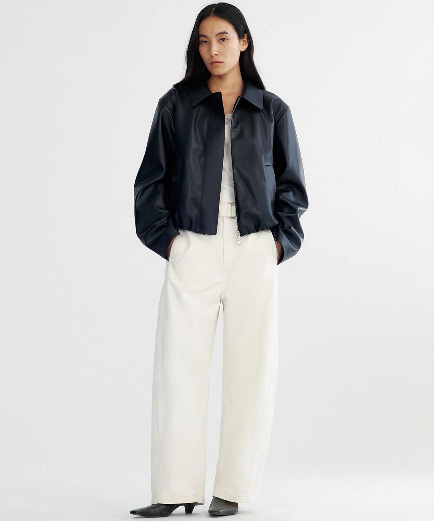 ハイウエストワイドパンツ