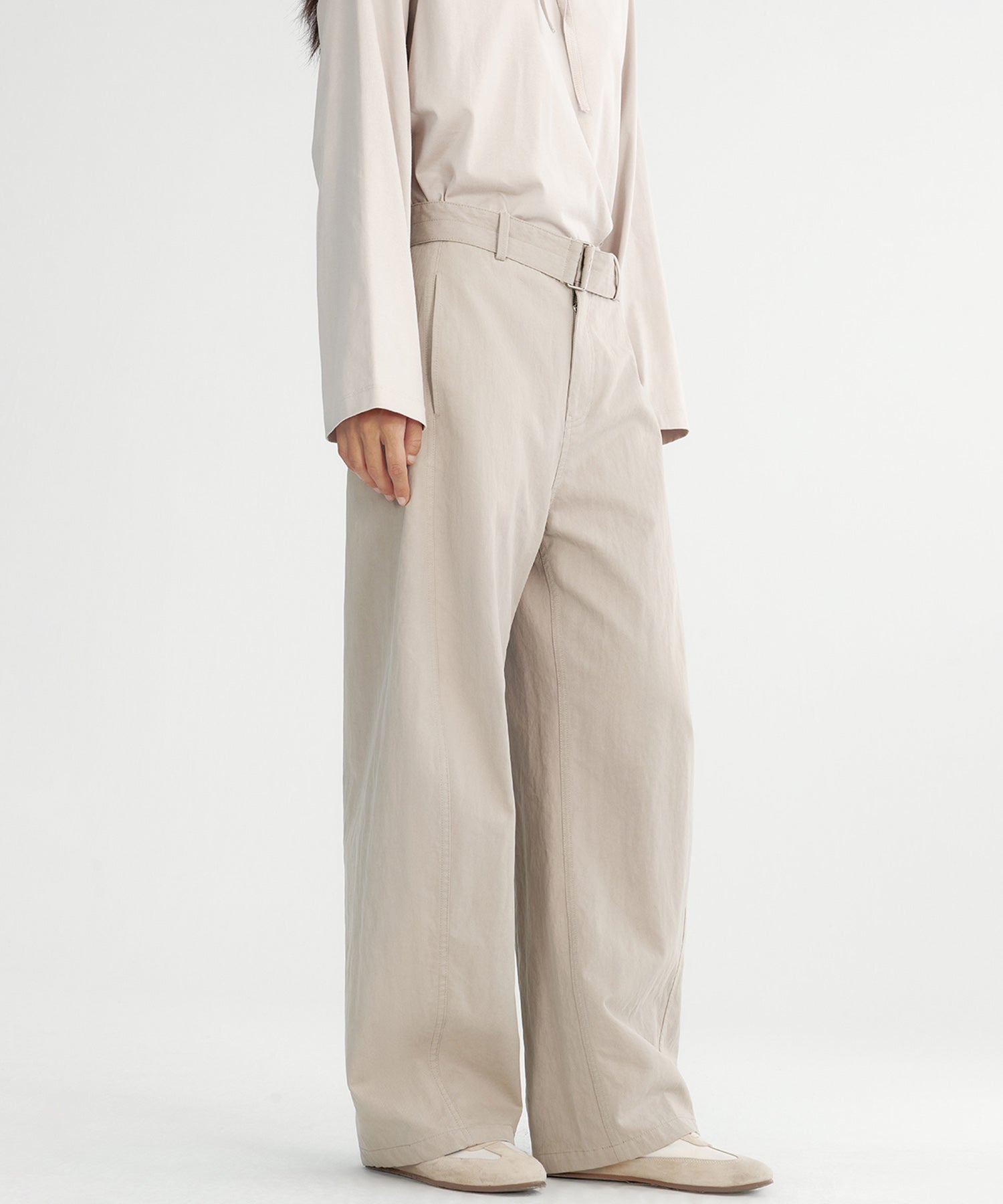 ハイウエストワイドパンツ