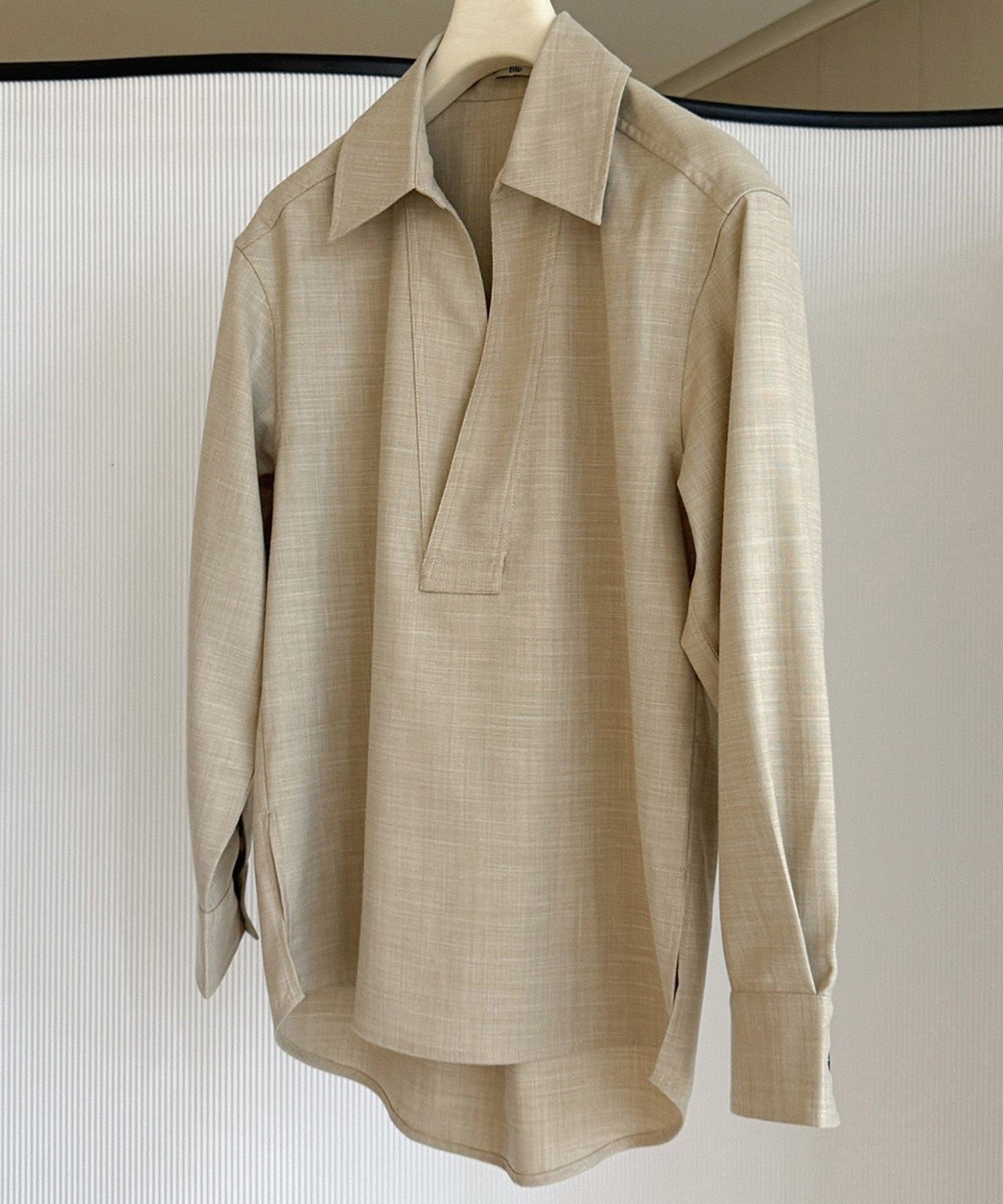 スキッパープルオーバーシャツ