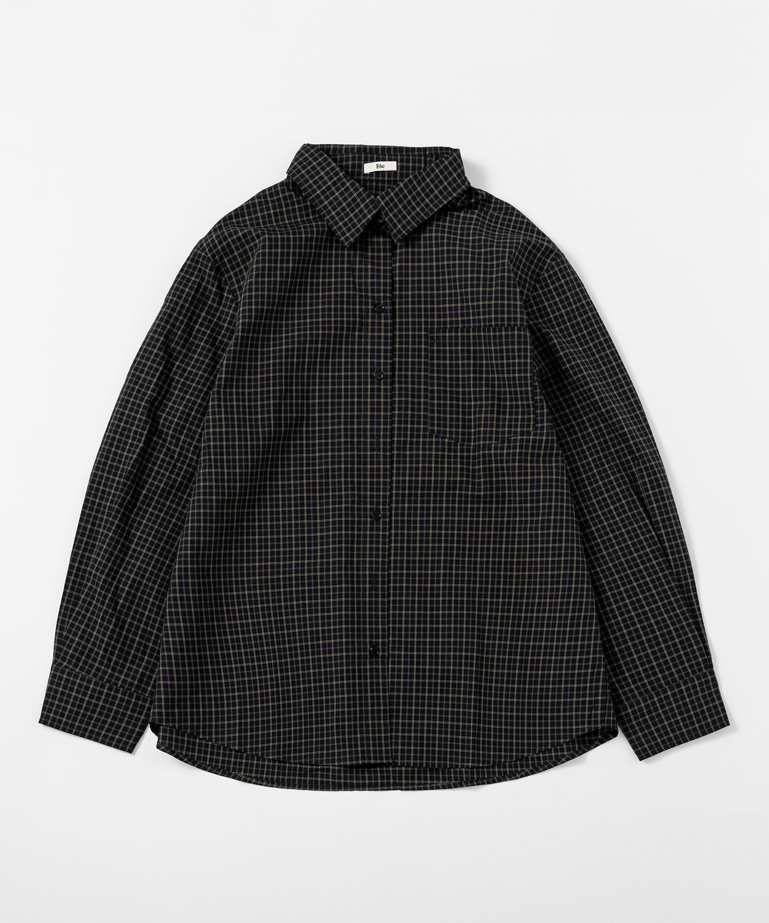 レギュラーカラーチェックシャツ