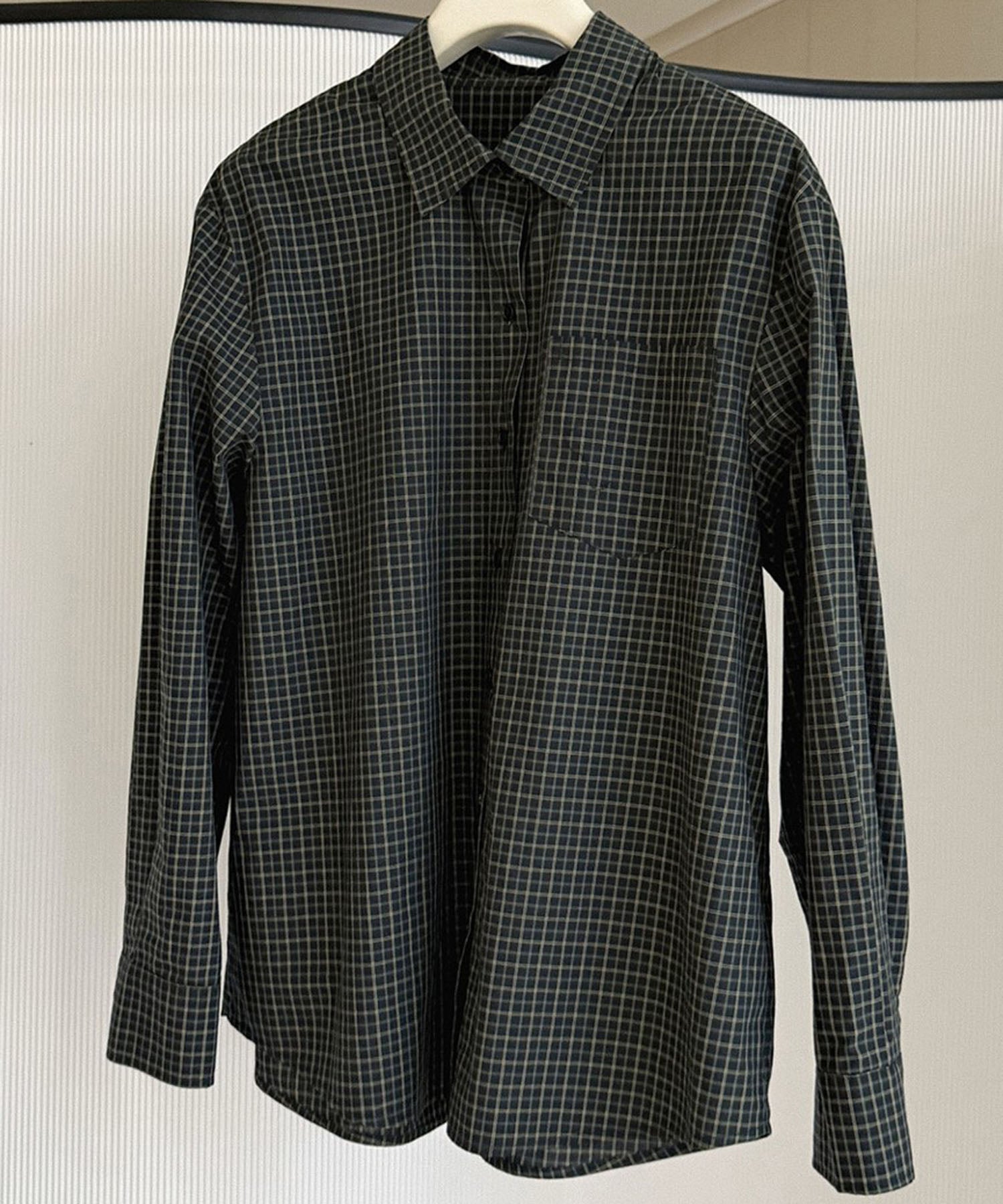 レギュラーカラーチェックシャツ