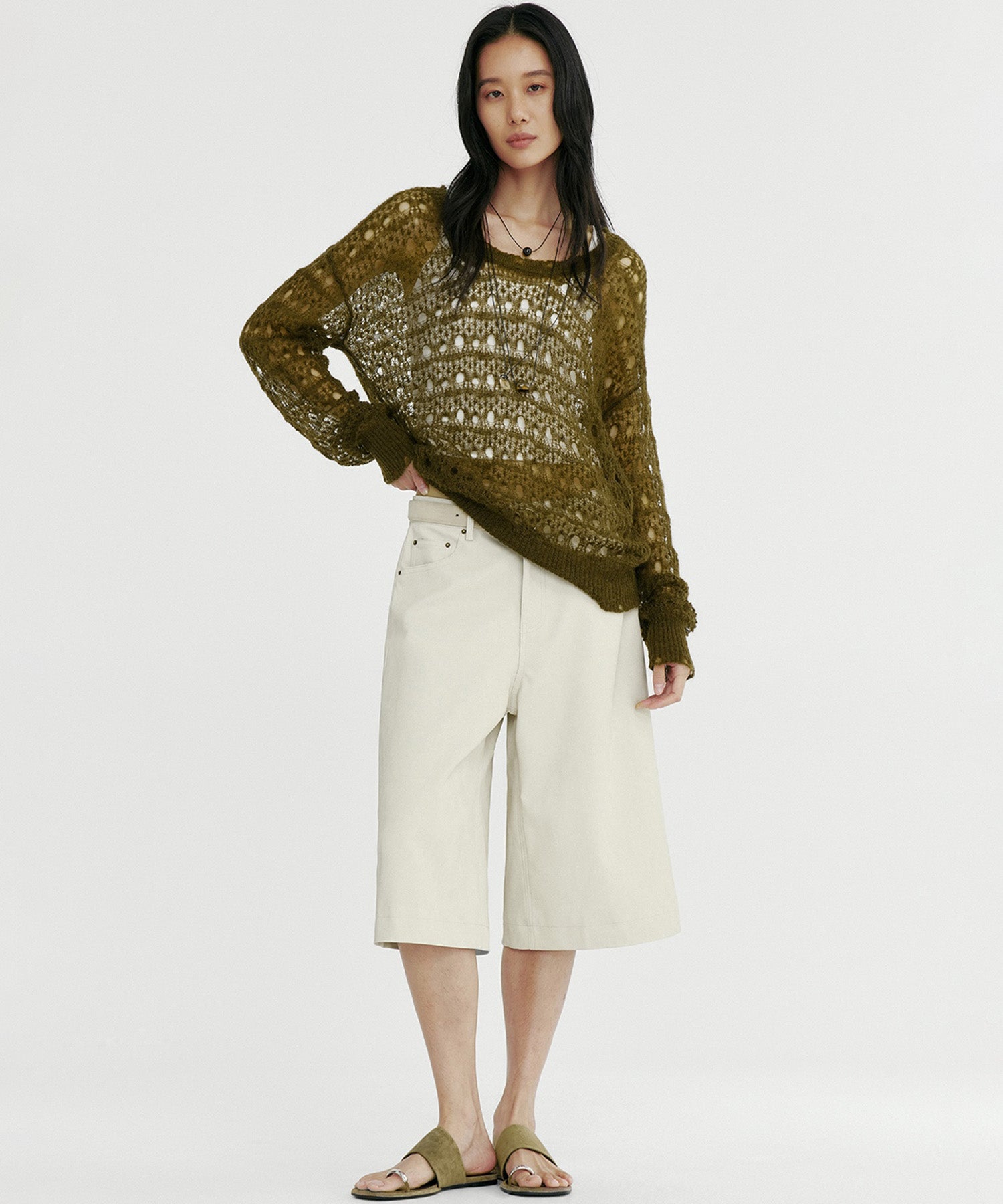 グランジニットトップス