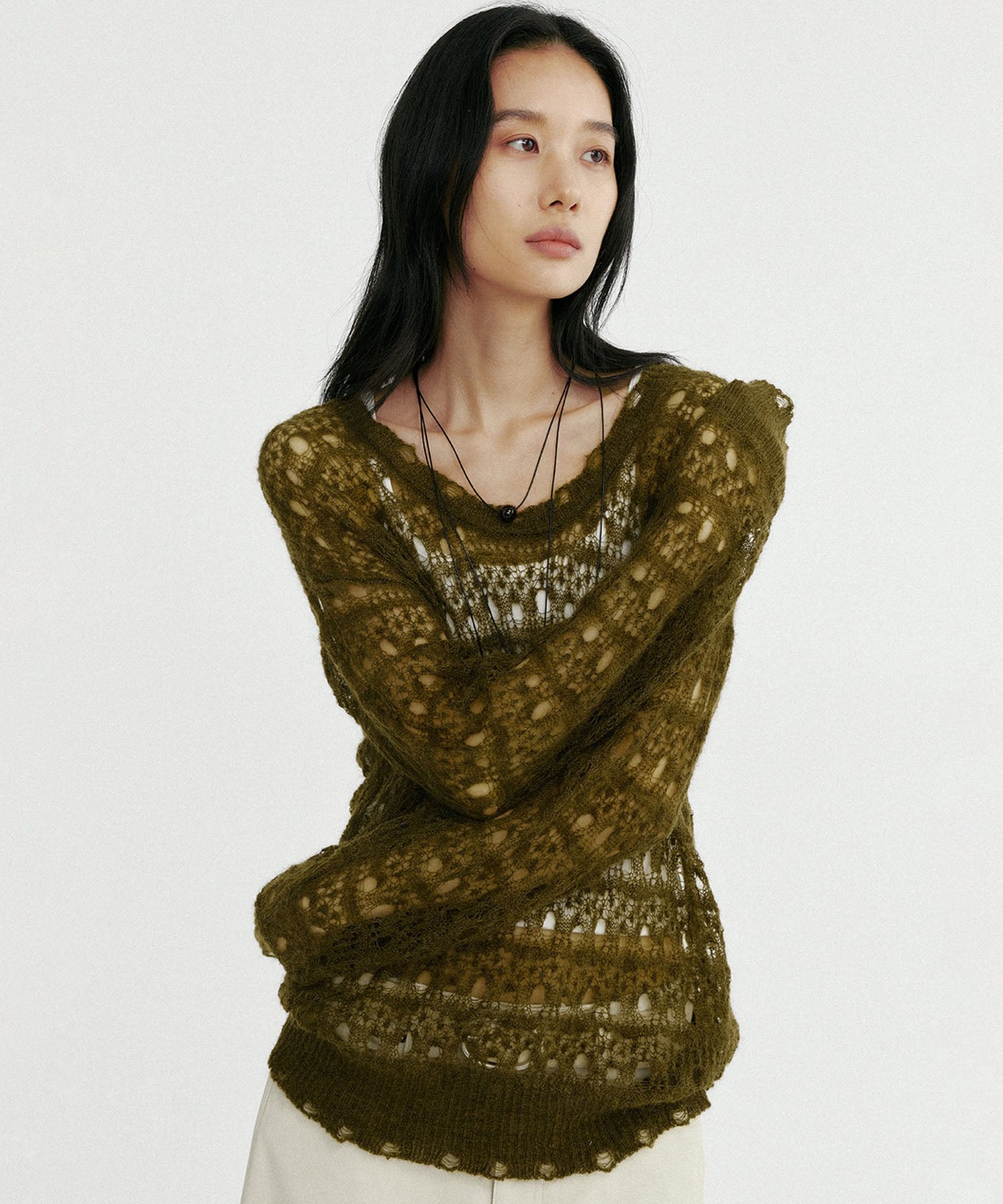 グランジニットトップス