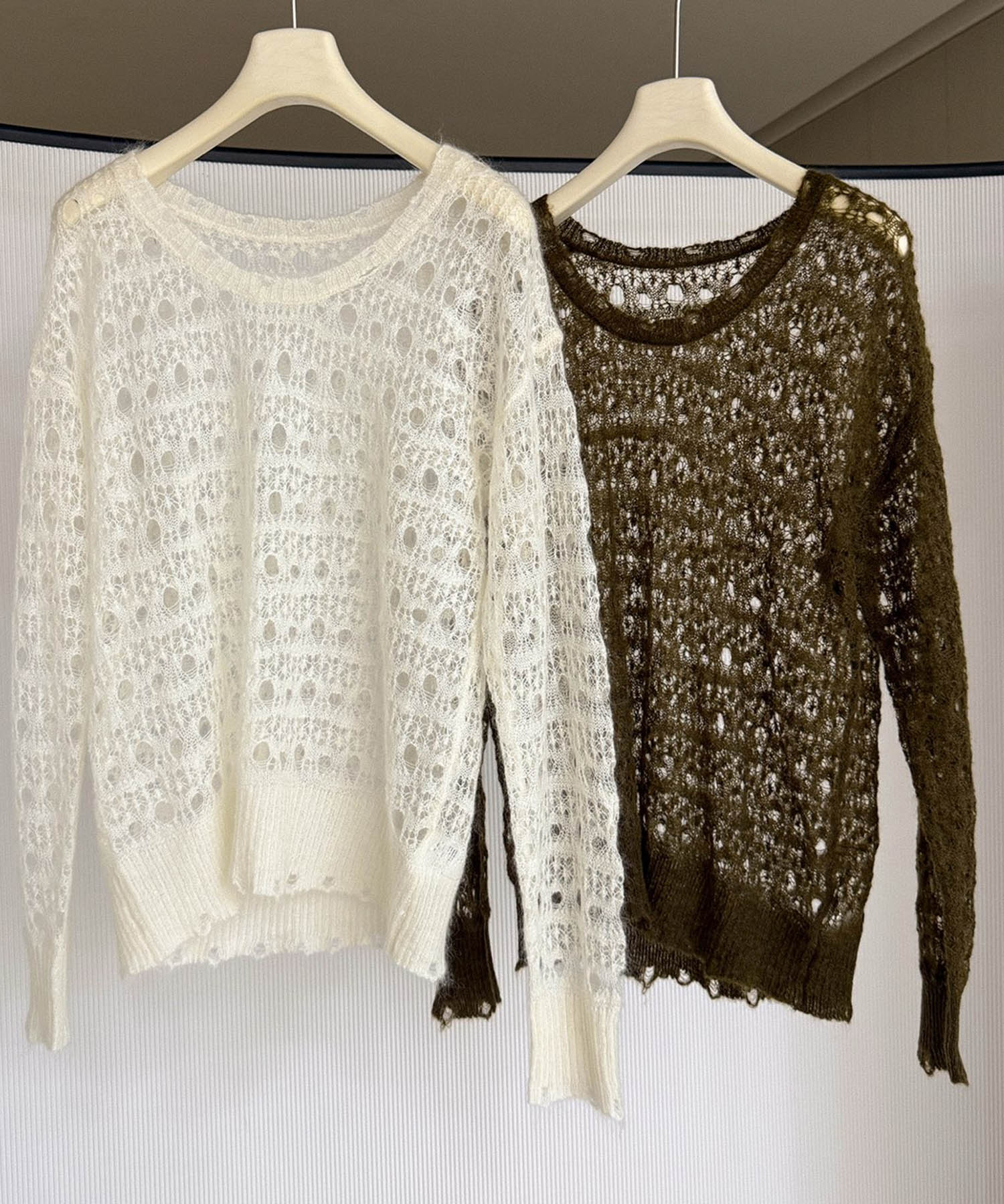 グランジニットトップス