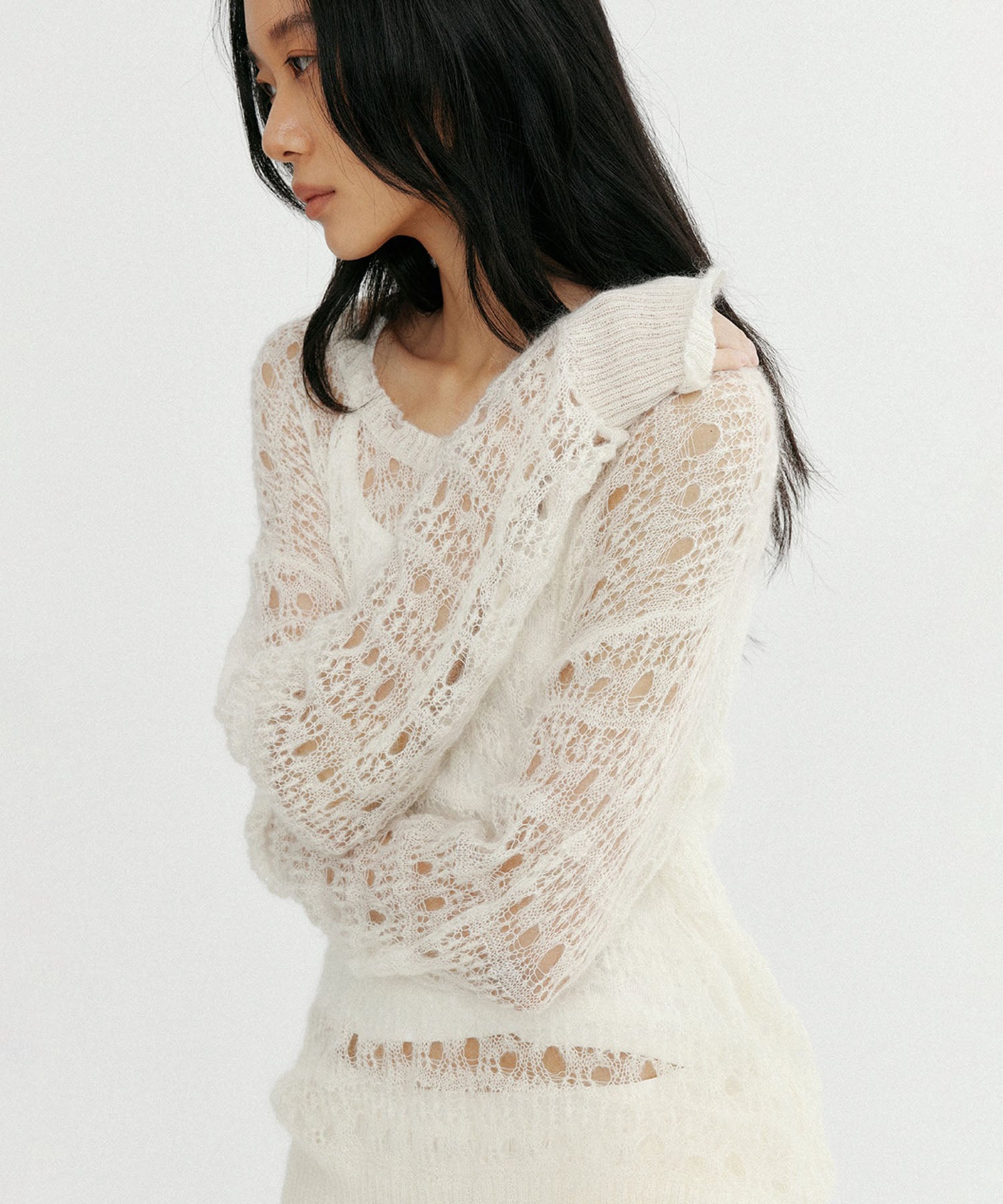 グランジニットトップス