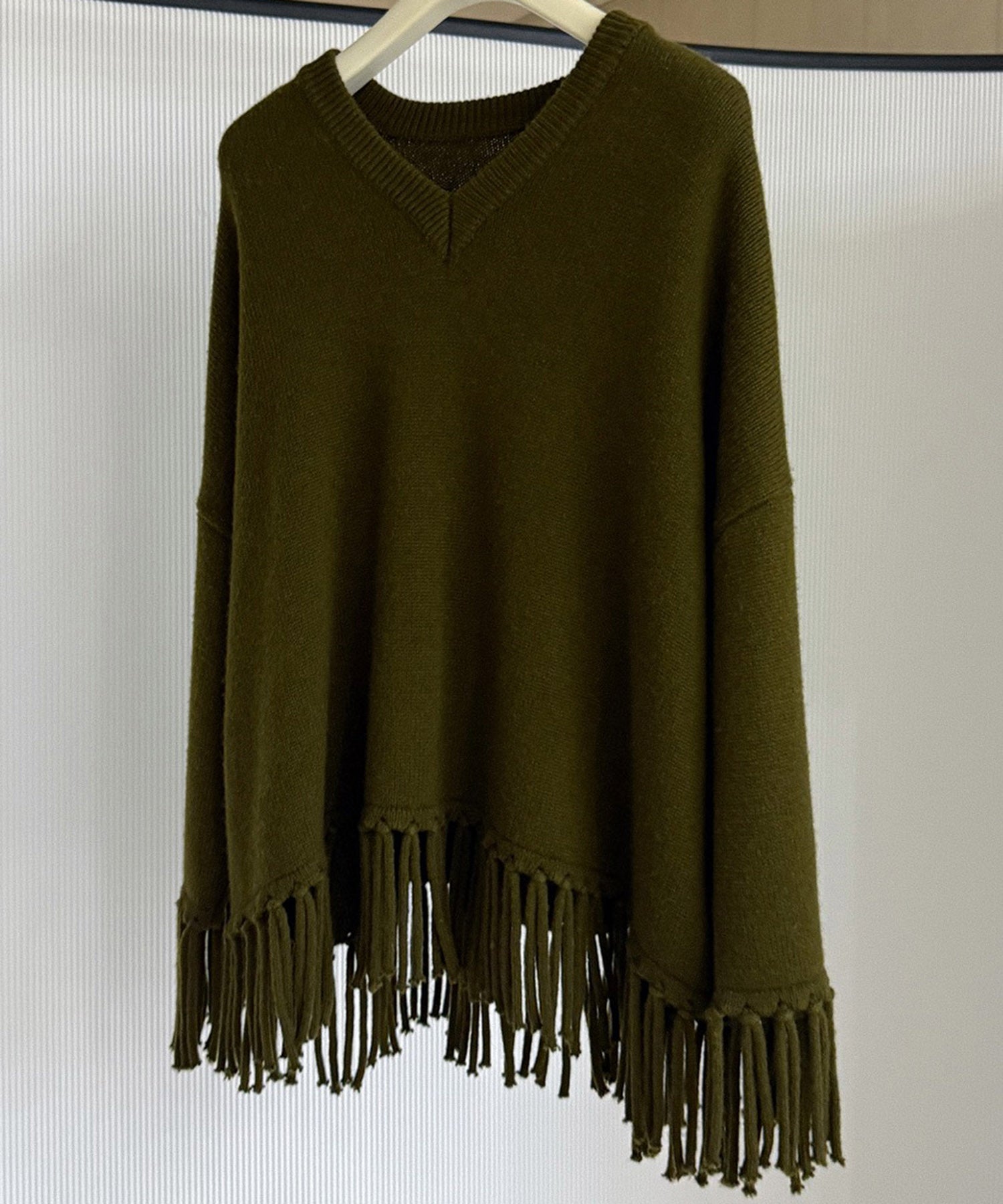 【12月上旬お届け予約商品】フリンジニットトップス