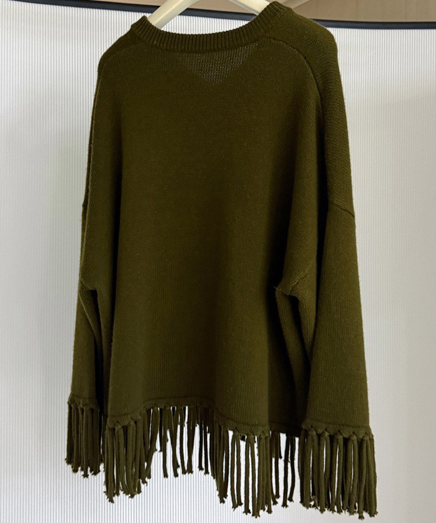 【12月上旬お届け予約商品】フリンジニットトップス