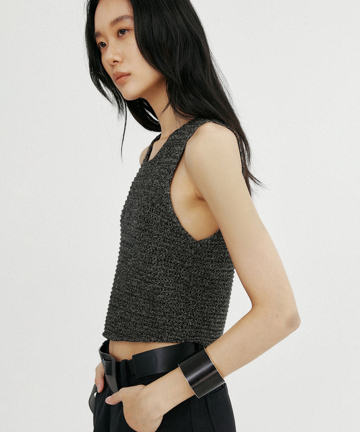 メランジニットベスト