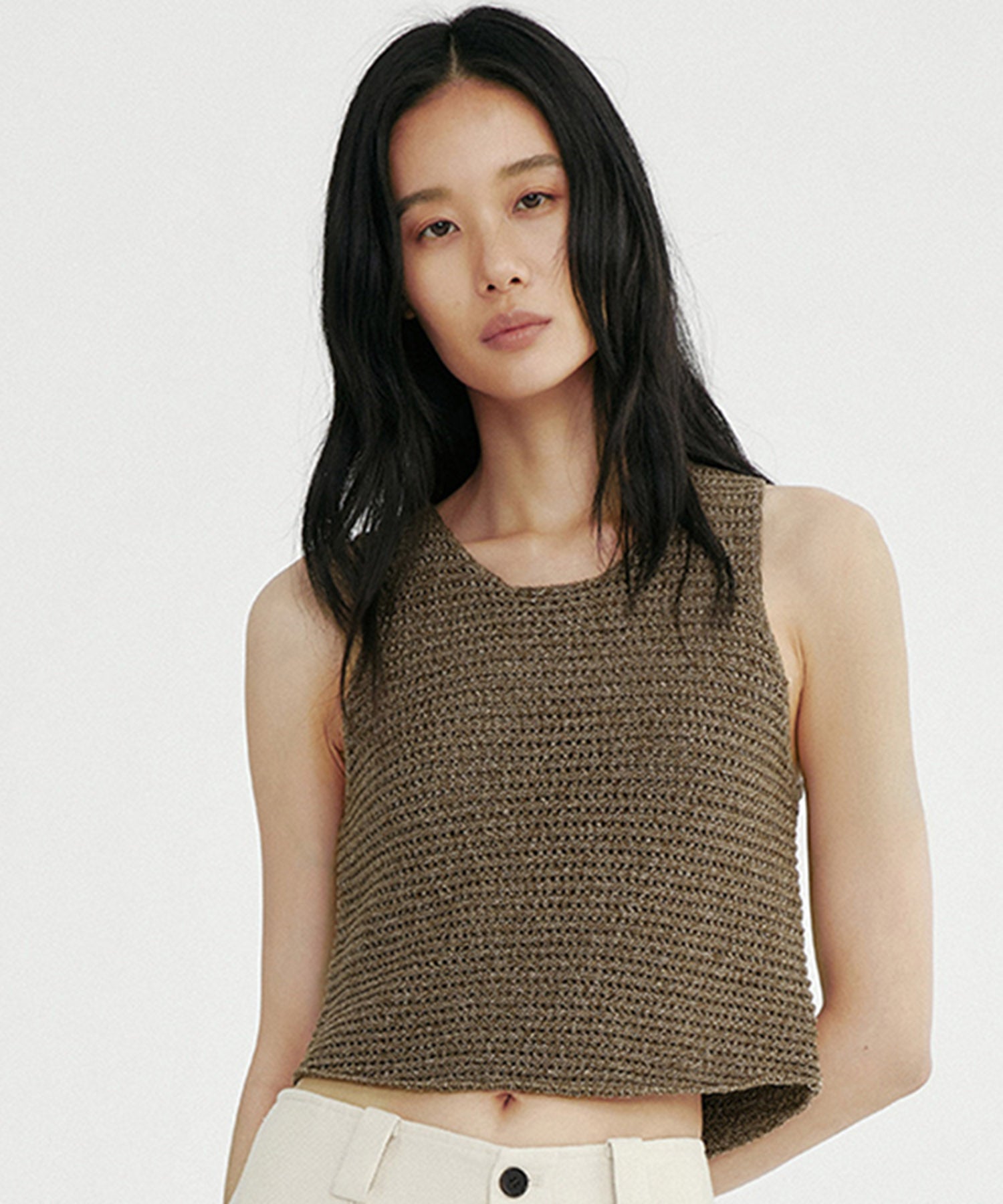 メランジニットベスト