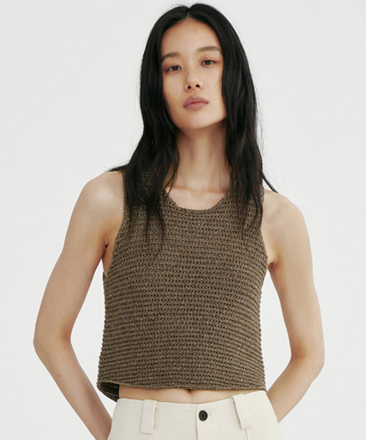 メランジニットベスト