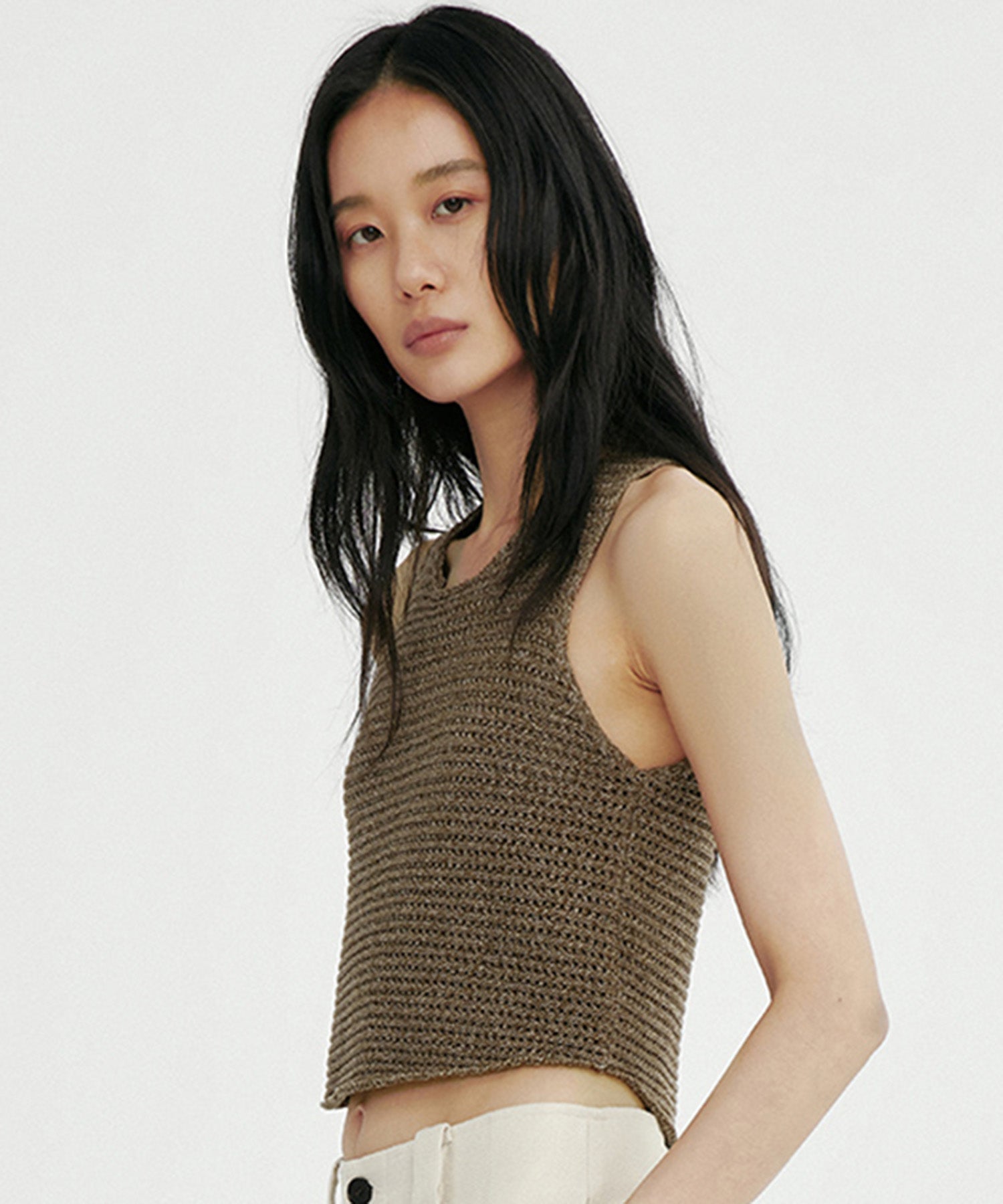 メランジニットベスト