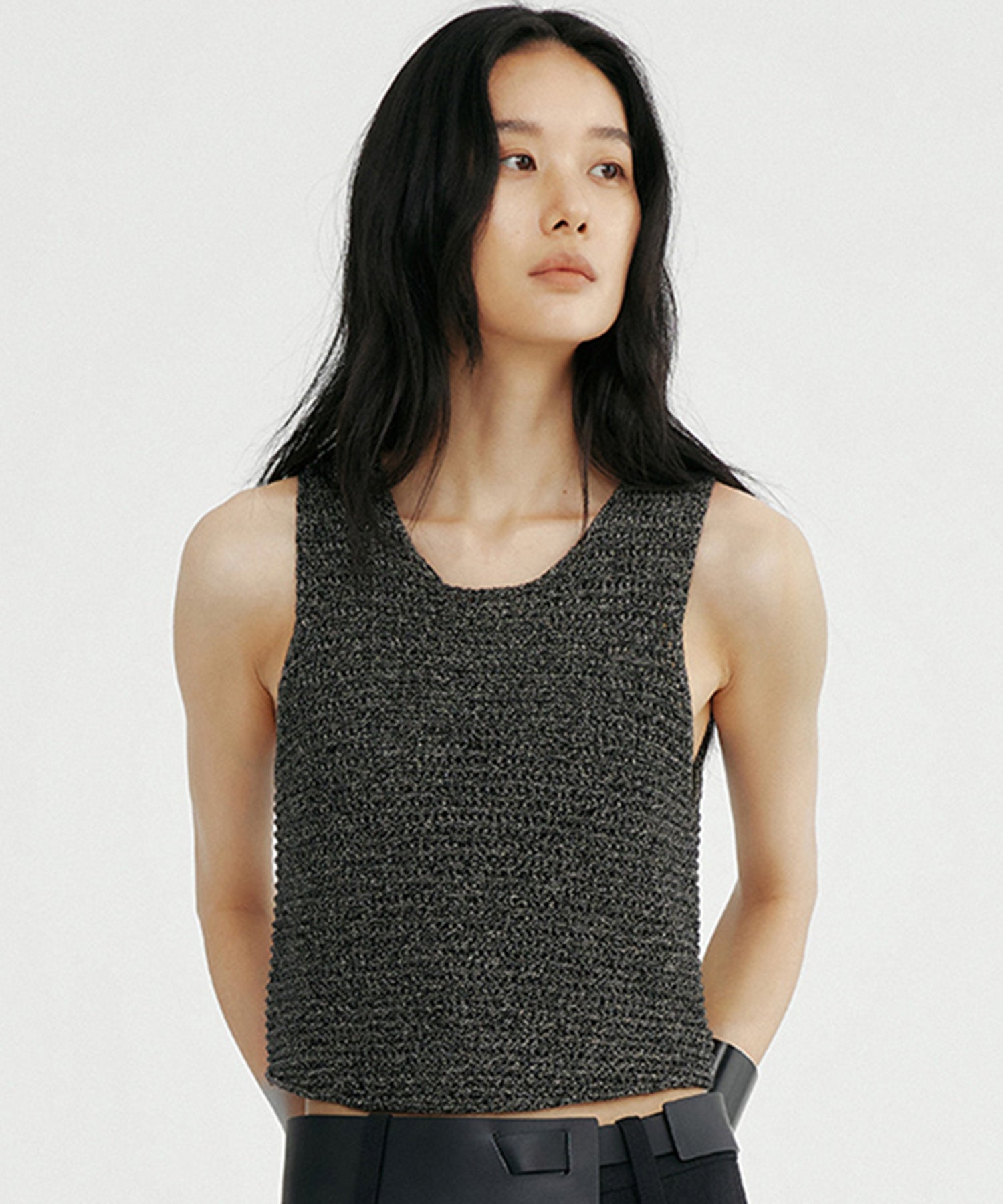 メランジニットベスト